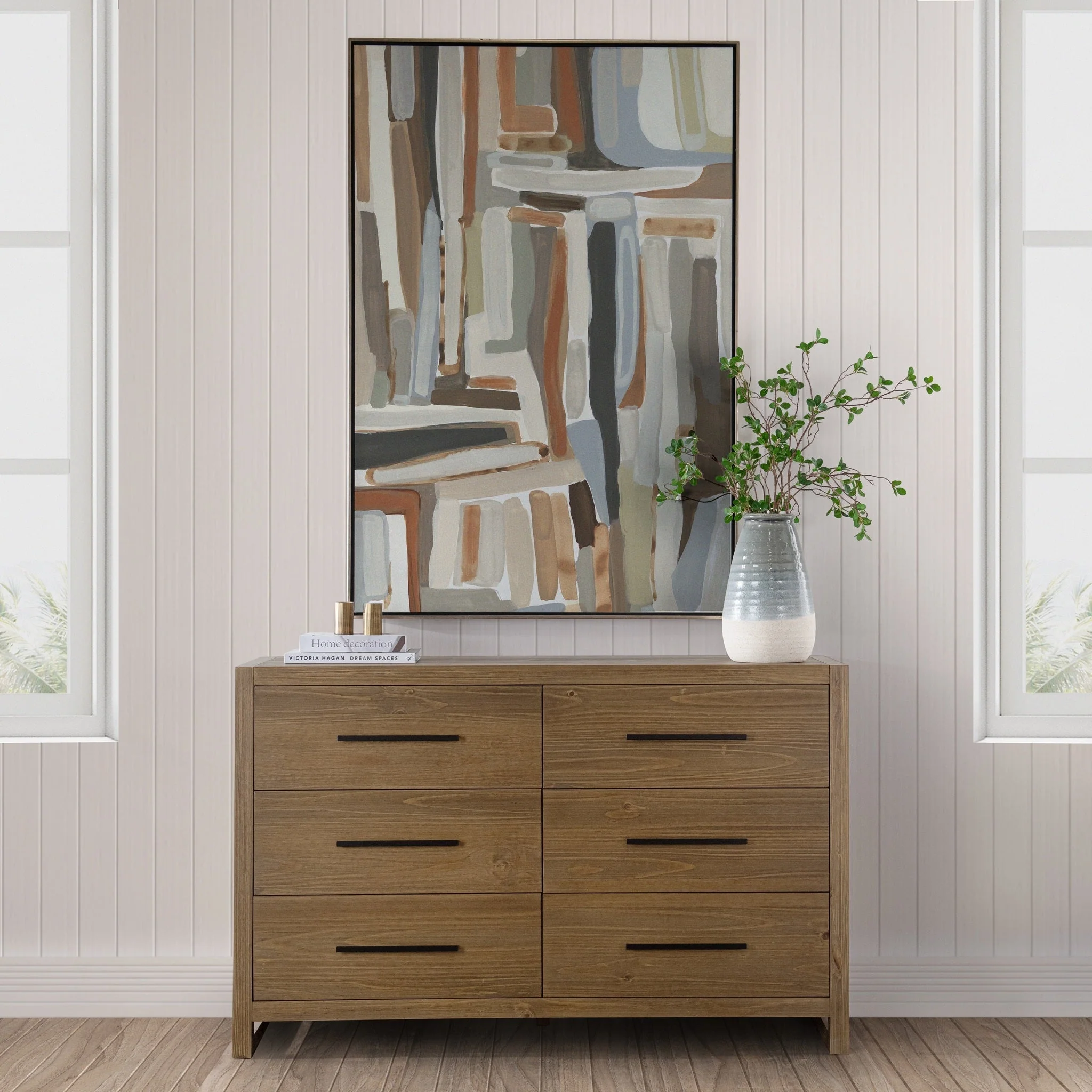 Fenmore 6Drw Dresser - Honey - Image 5