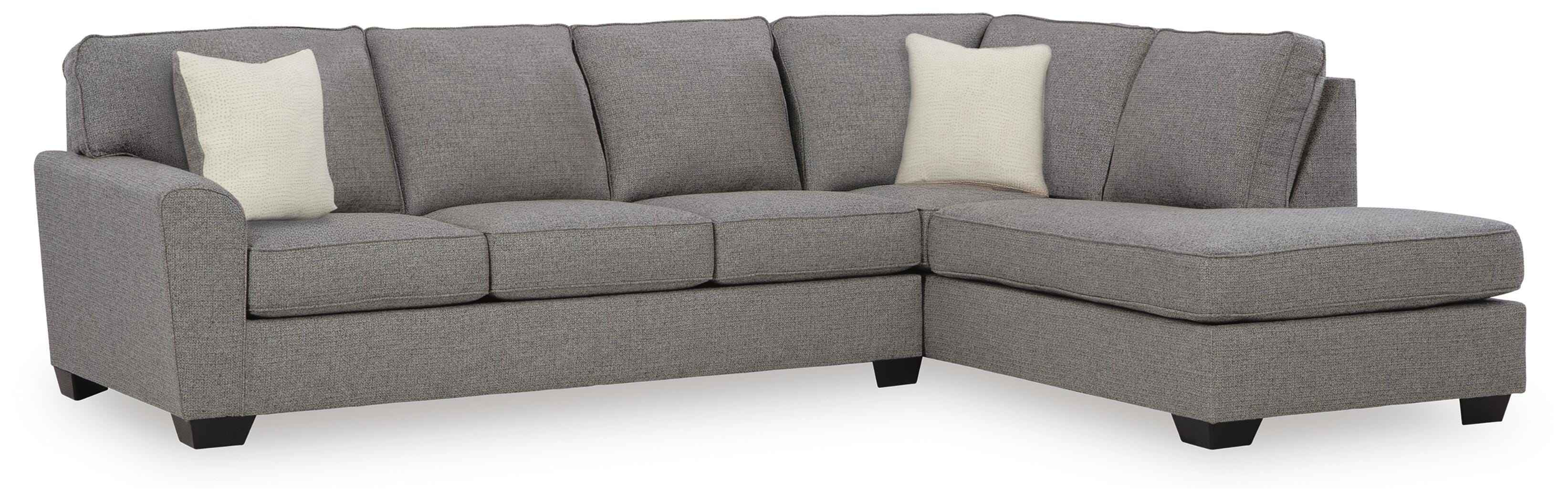 Ferne-Pike Charcoal 2-Piece Sectional with RAF Chaise - Image 2