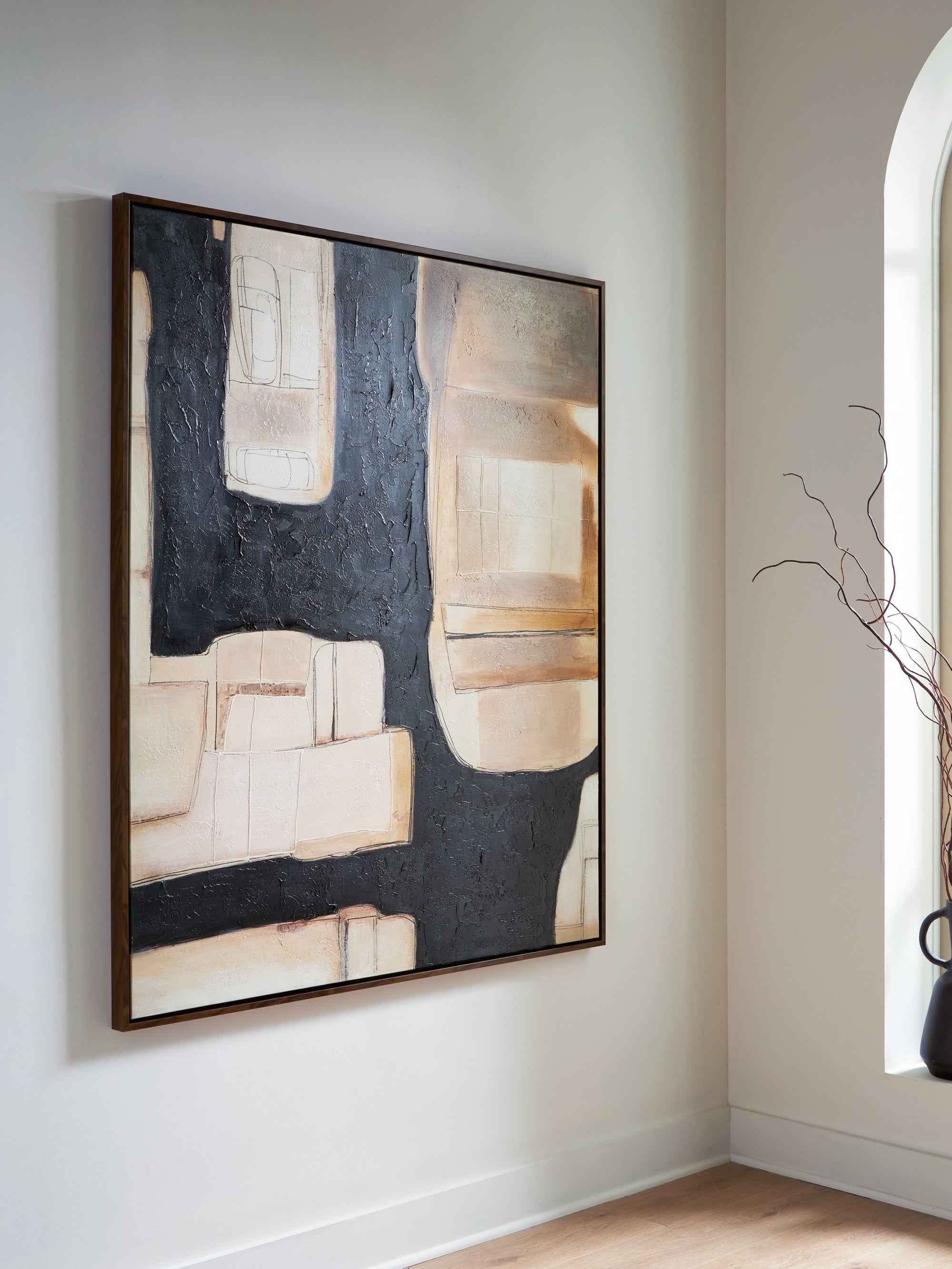 Feyville Black & Brown &Cream Wall Art