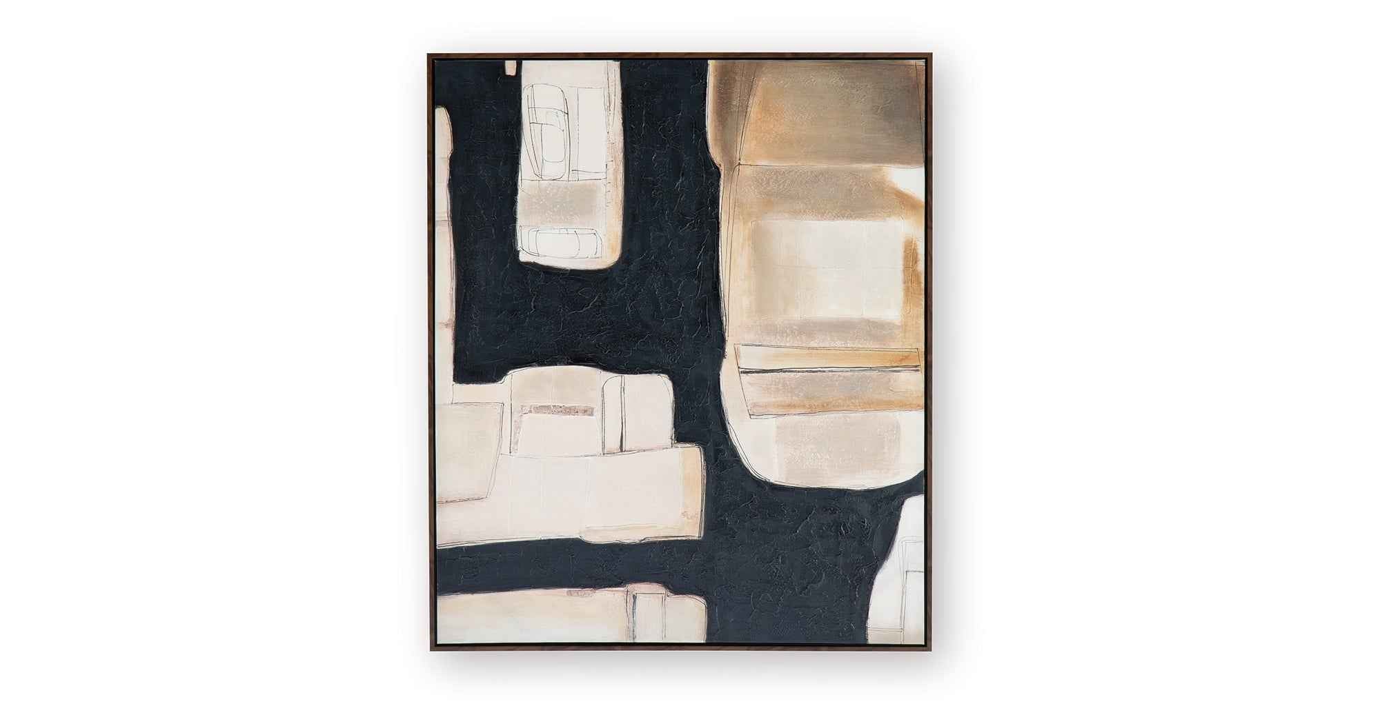 Feyville Black & Brown &Cream Wall Art - Image 2