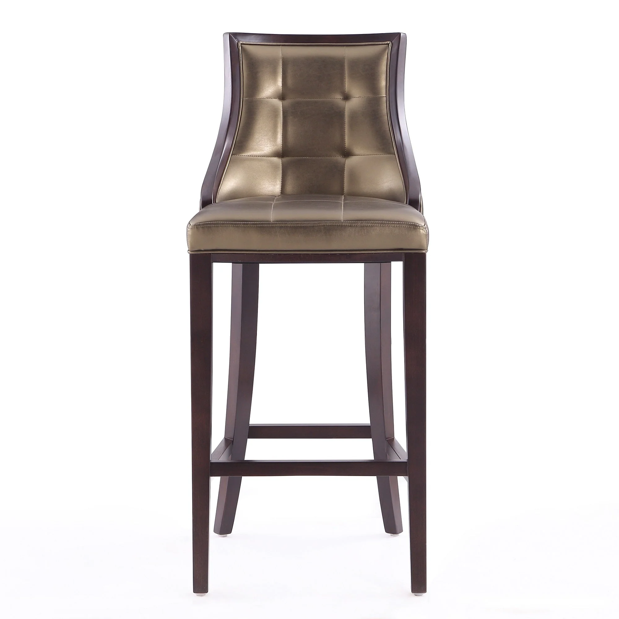 Fifth Avenue Bar Stool in Bronze and Walnut (set of 2) - Image 5