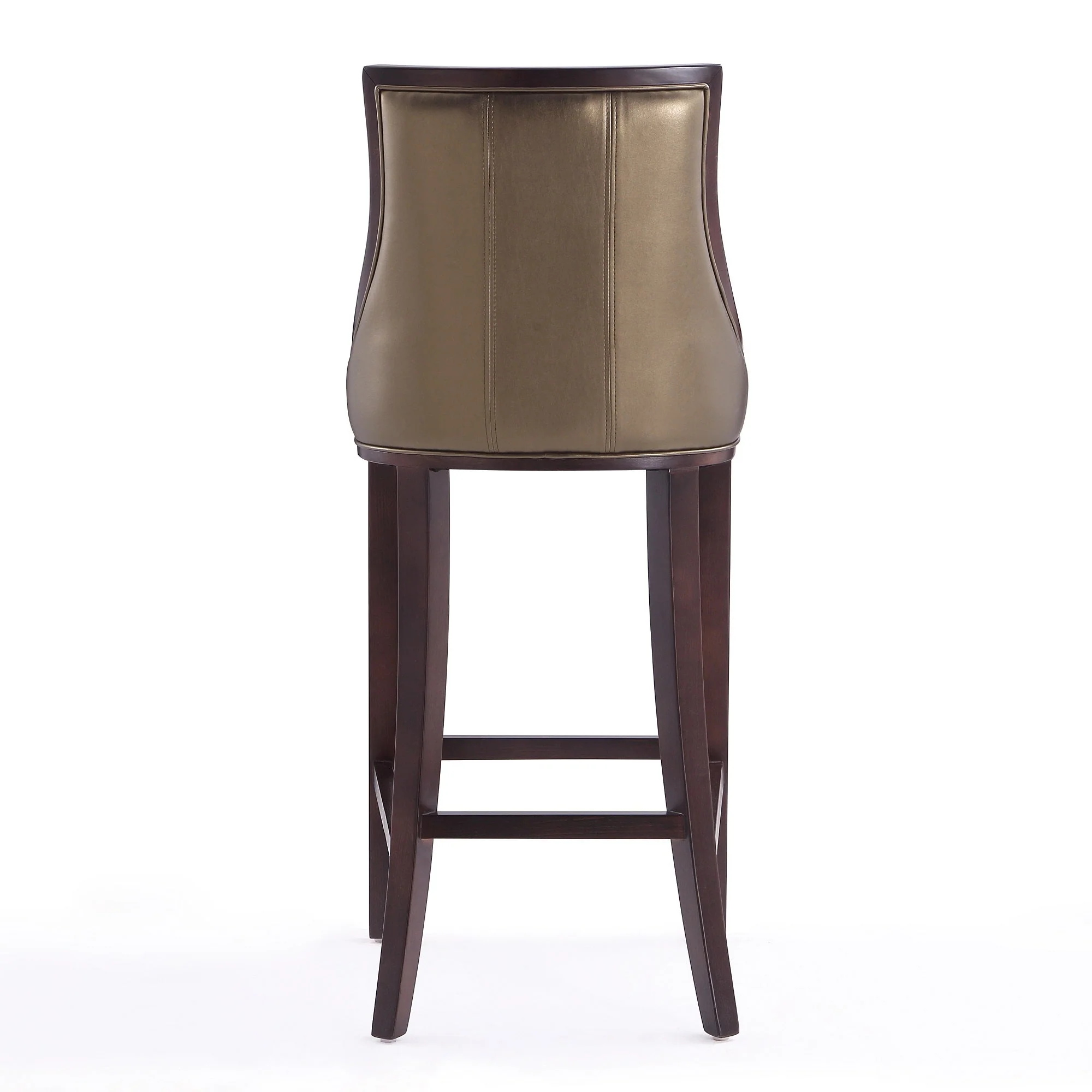 Fifth Avenue Bar Stool in Bronze and Walnut (set of 3) - Image 8