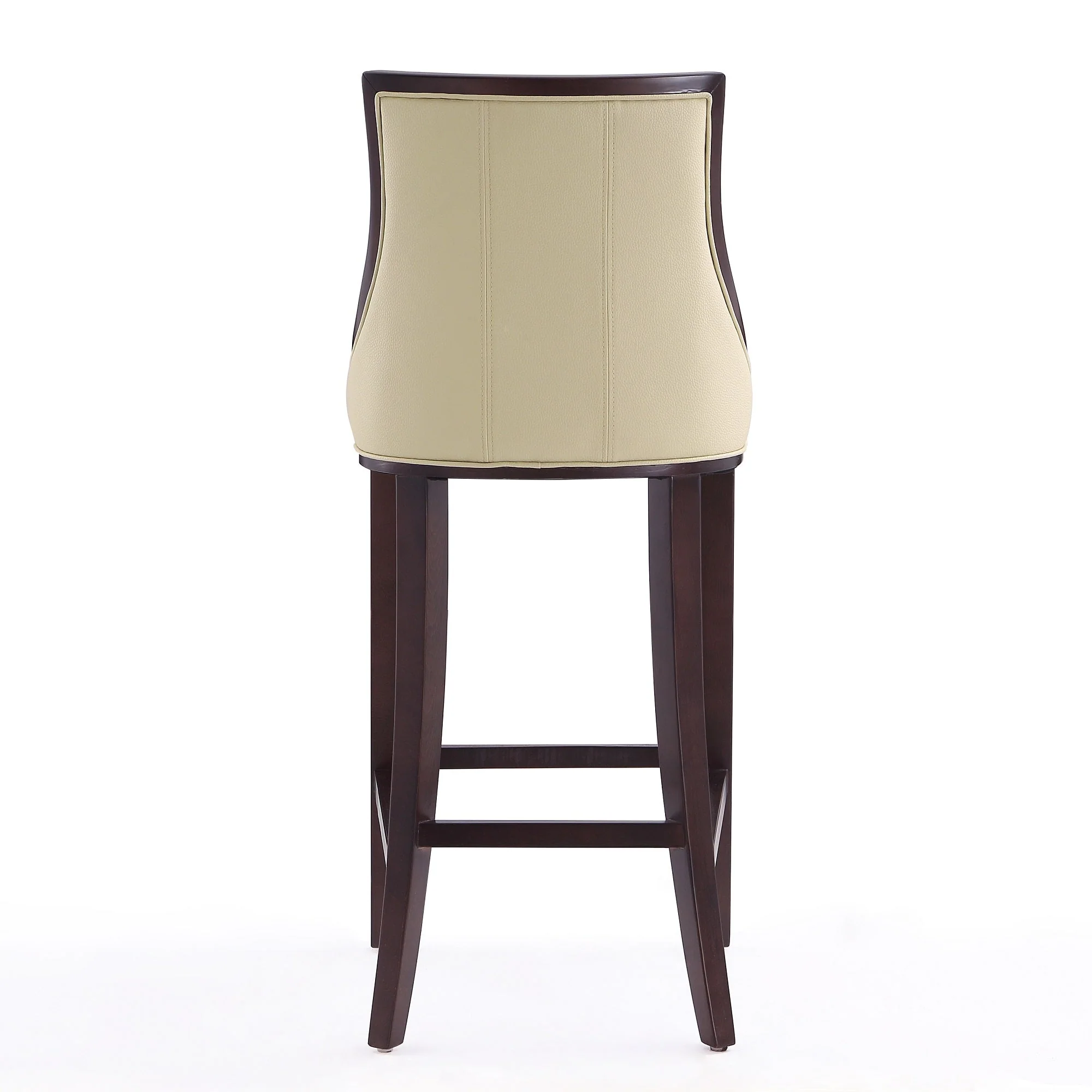 Fifth Avenue Bar Stool in Cream and Walnut - Image 7