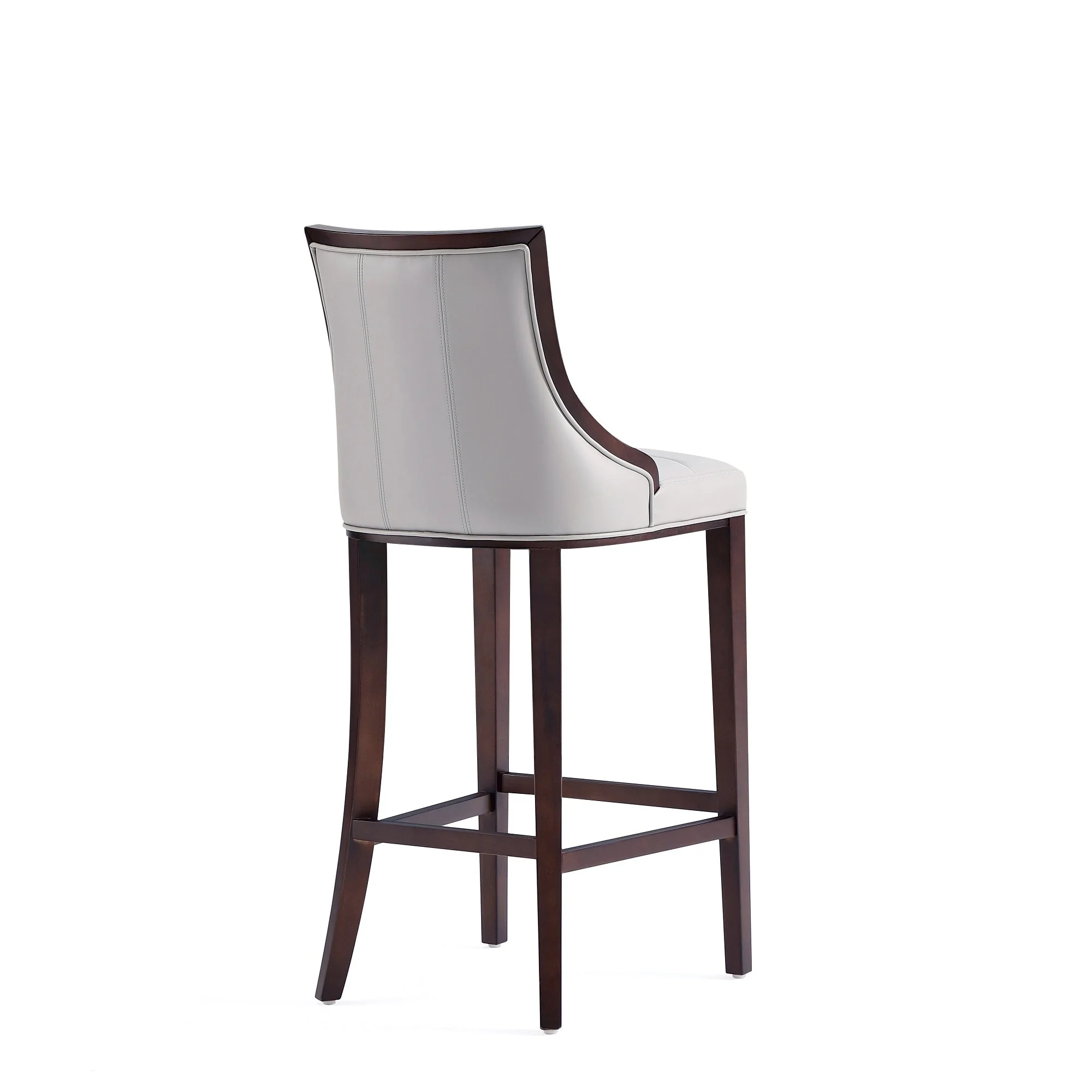 Fifth Avenue Faux Leather Barstool in Light Grey (set of 3) - Image 7