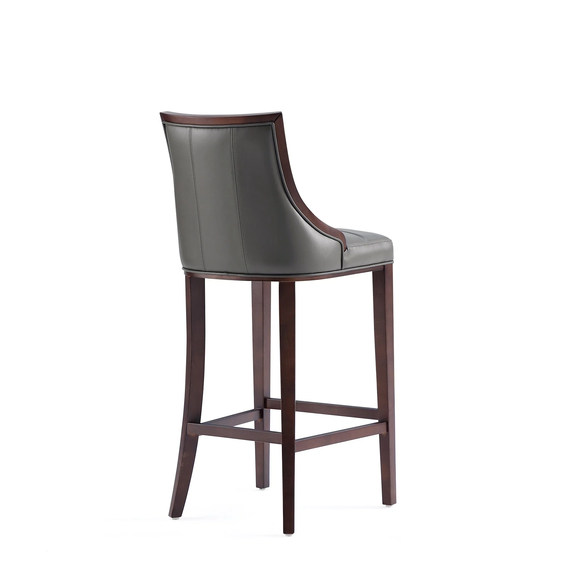 Fifth Avenue Faux Leather Barstool in Pebble Grey (set of 3) - Image 7