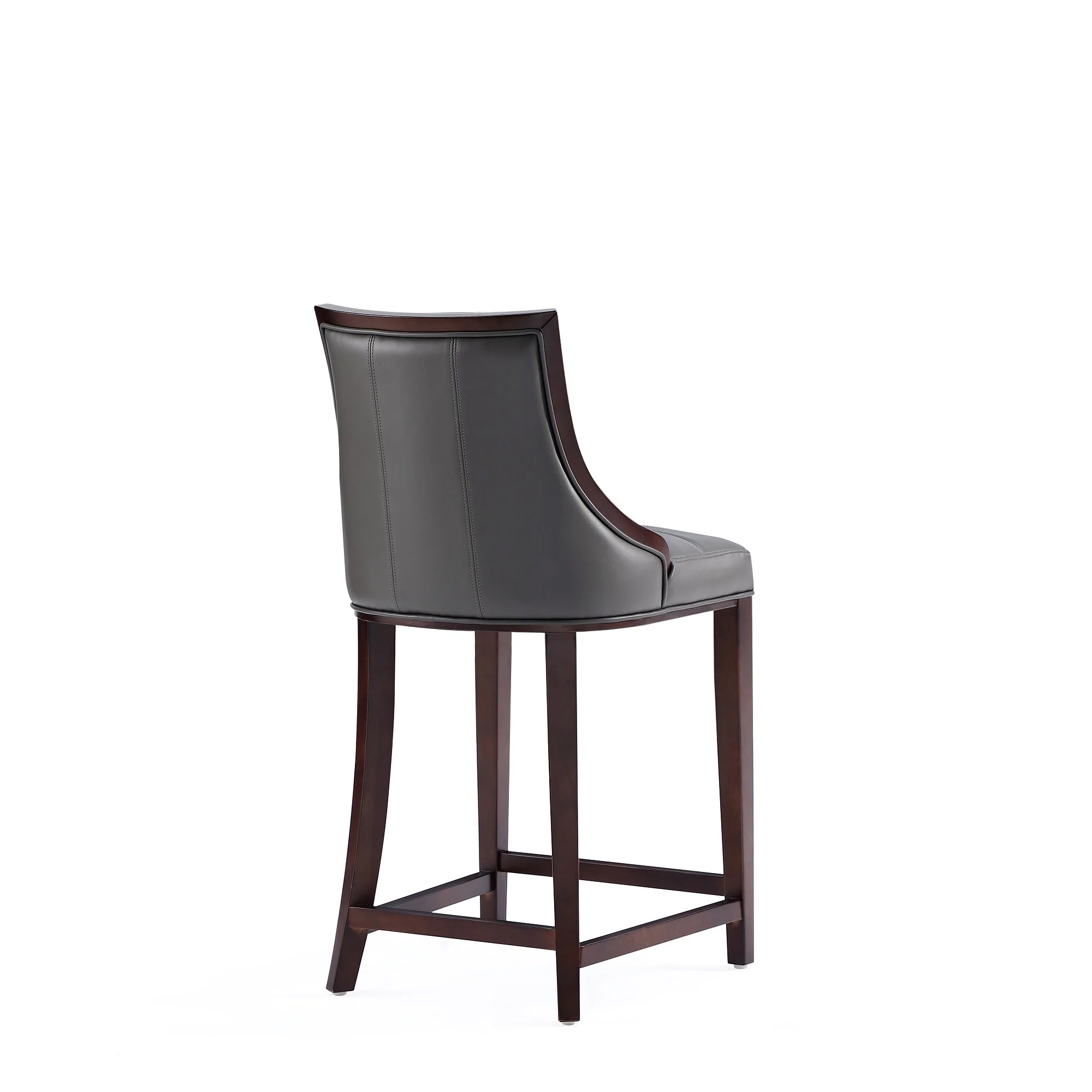 Fifth Avenue Faux Leather Counter Stool in Pebble Grey - Image 6