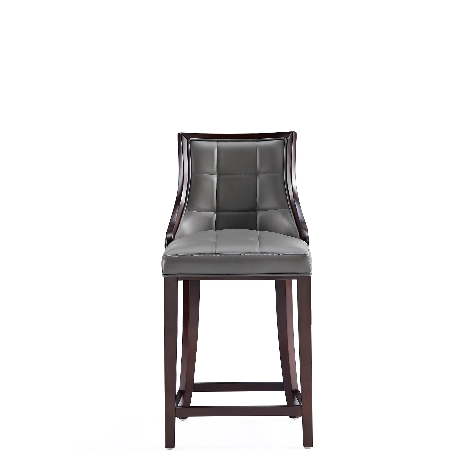 Fifth Avenue Faux Leather Counter Stool in Pebble Grey (set of 3) - Image 5
