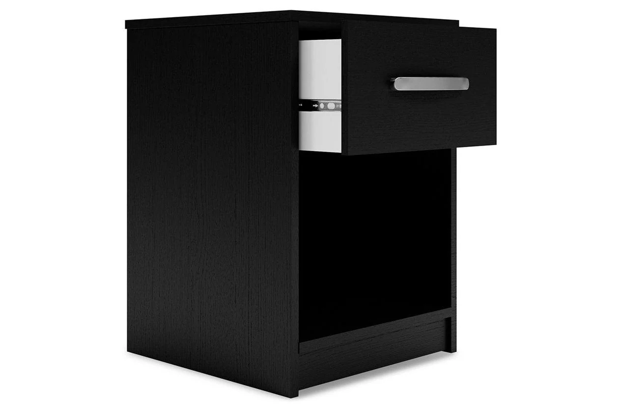 Finch Black Nightstand - Image 2
