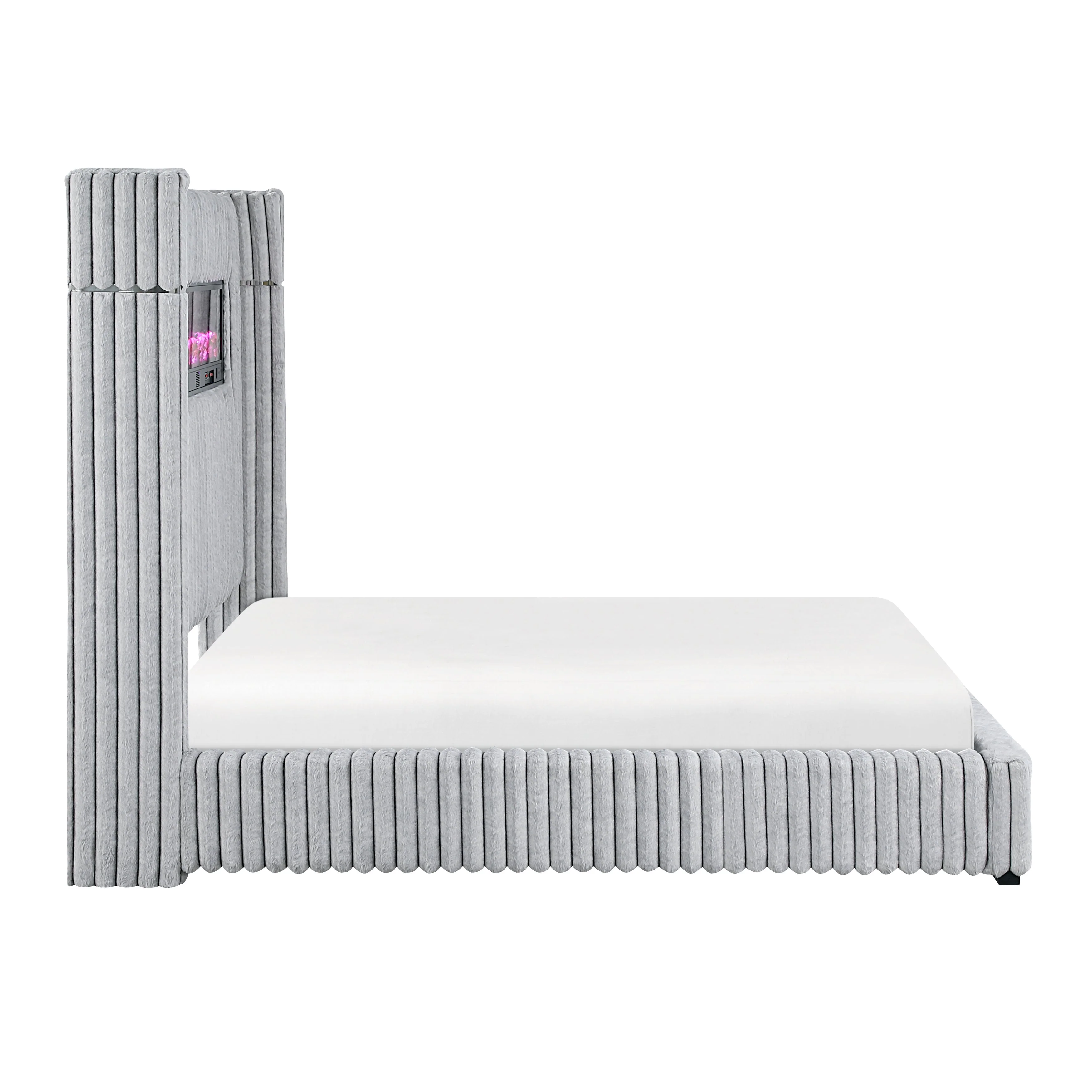 Fitzroy Gray Upholstered King Bed - Image 5