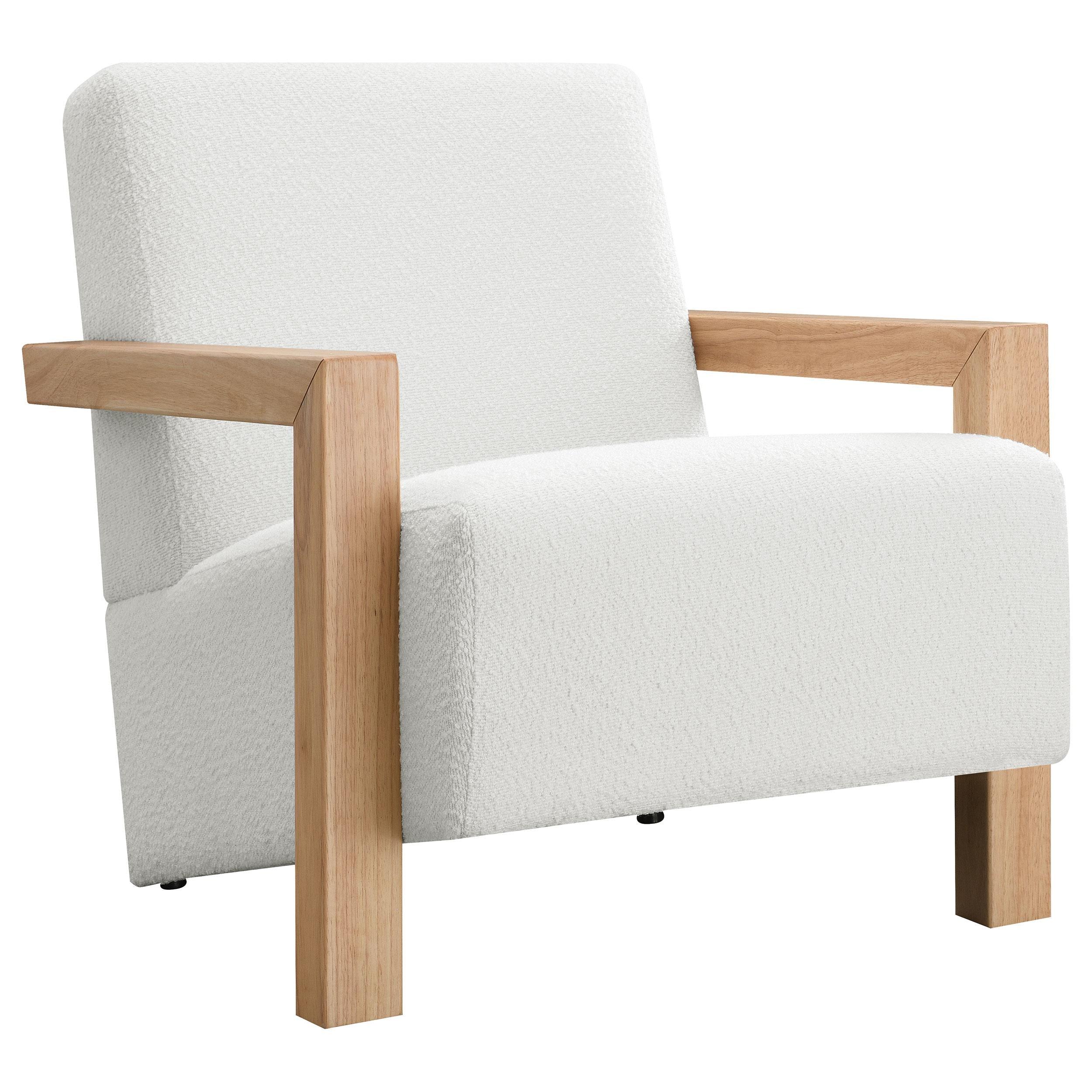 Fitzroy Ivory Boucle Upholstered Accent Arm Chair - Image 12