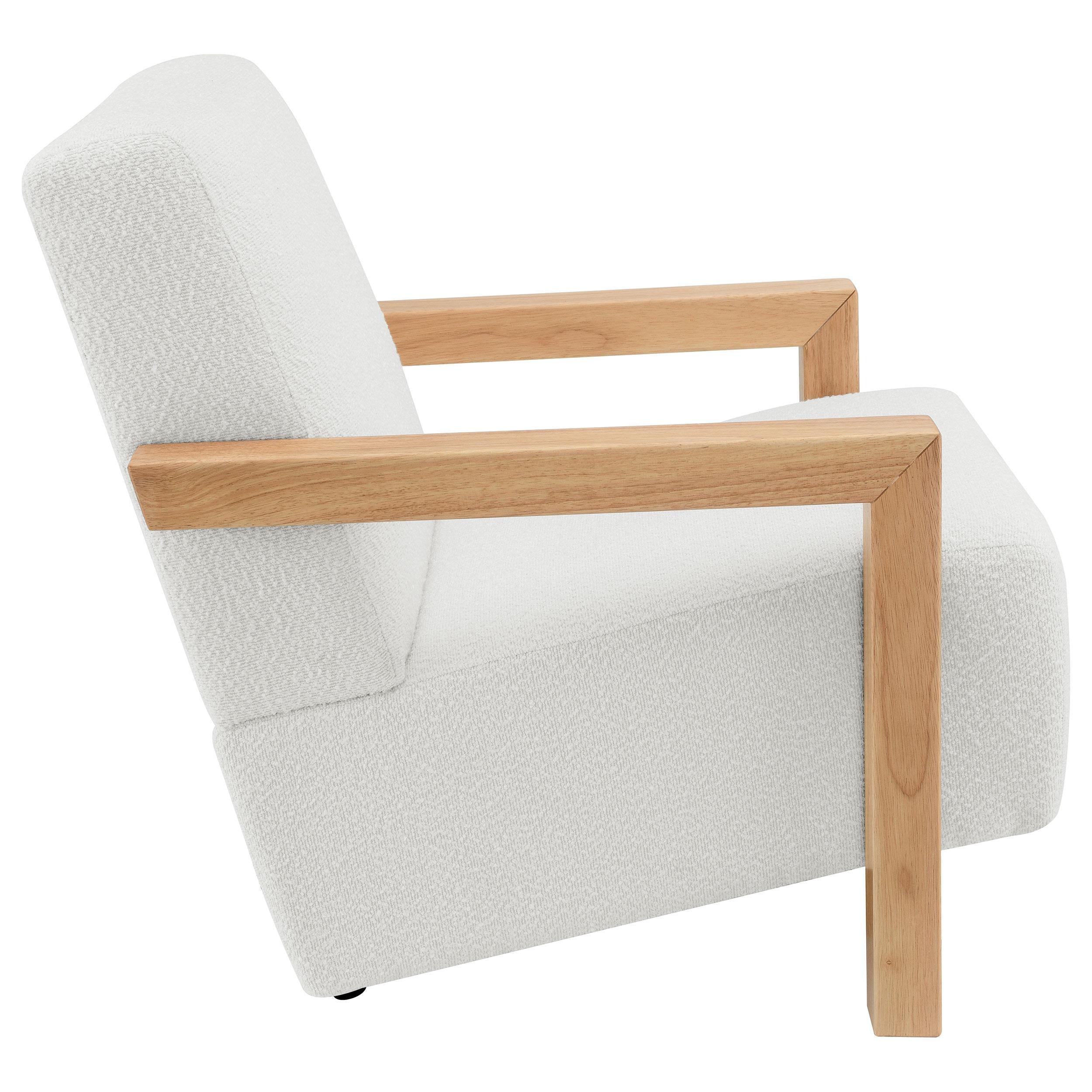 Fitzroy Ivory Boucle Upholstered Accent Arm Chair - Image 7