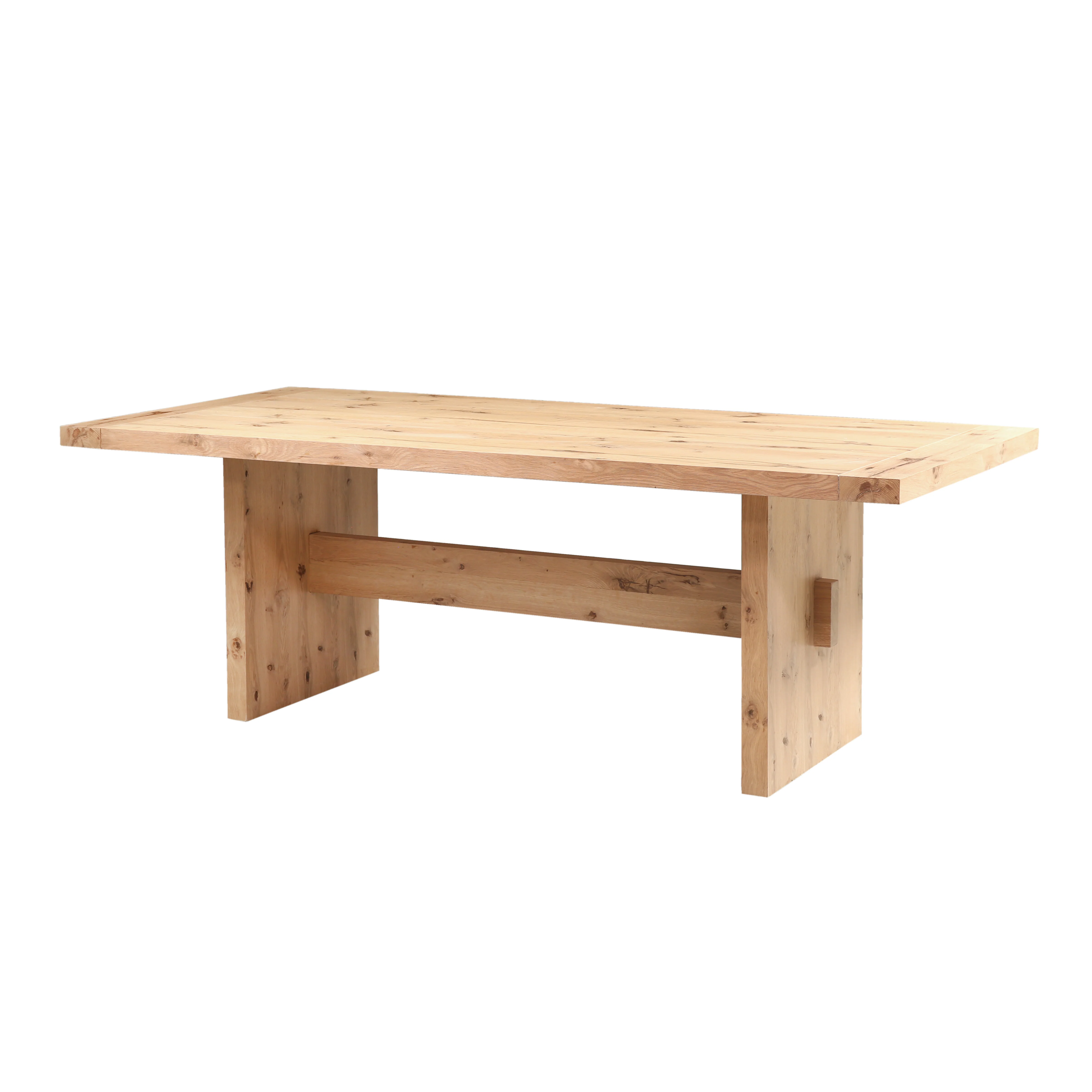 Flagstaff 85" Dining Table in Natural Distressed Oak - Image 2