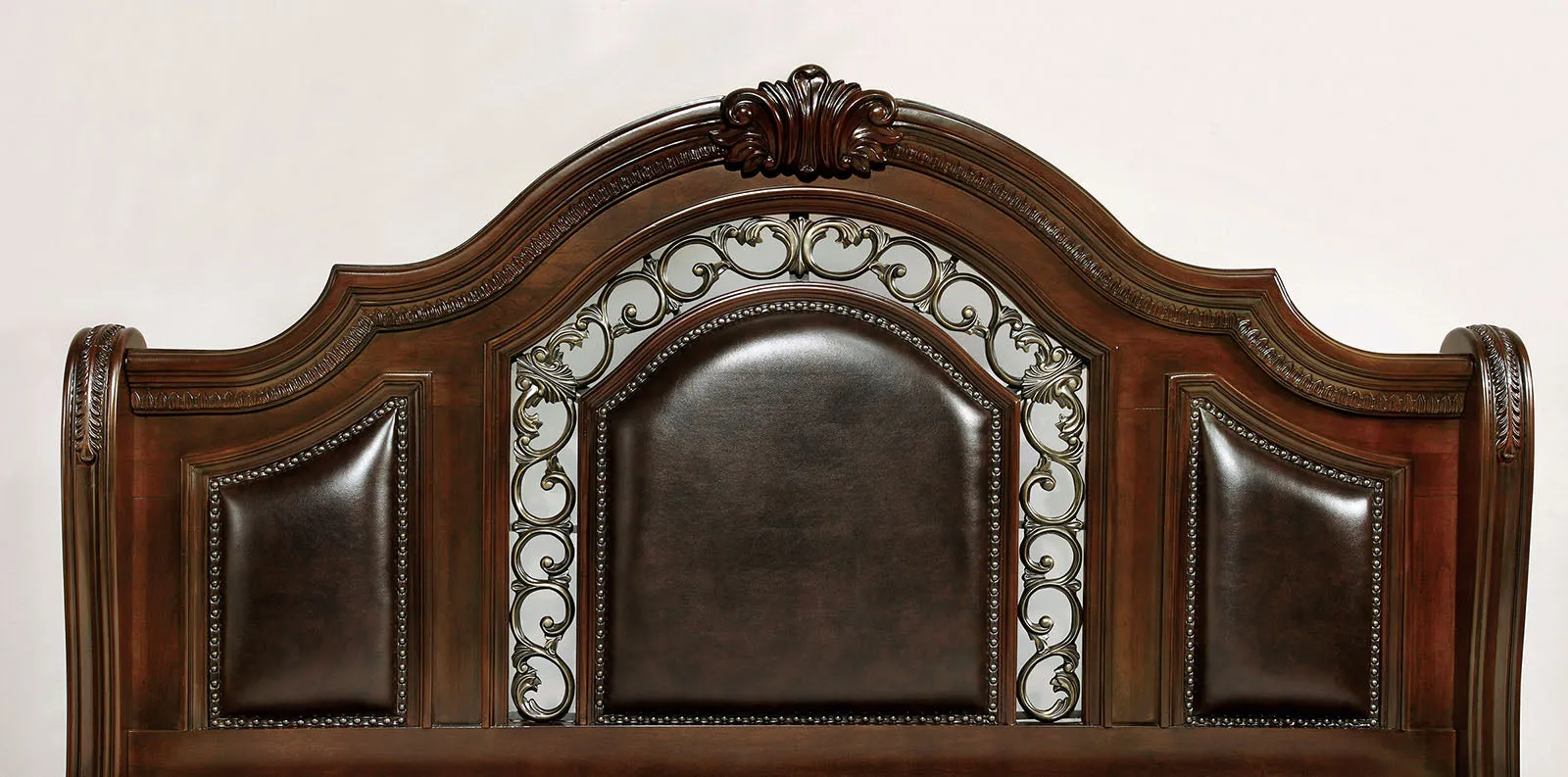 Flandreau Brown Cherry/Espresso 5-Piece Queen Bedroom Set - Image 4