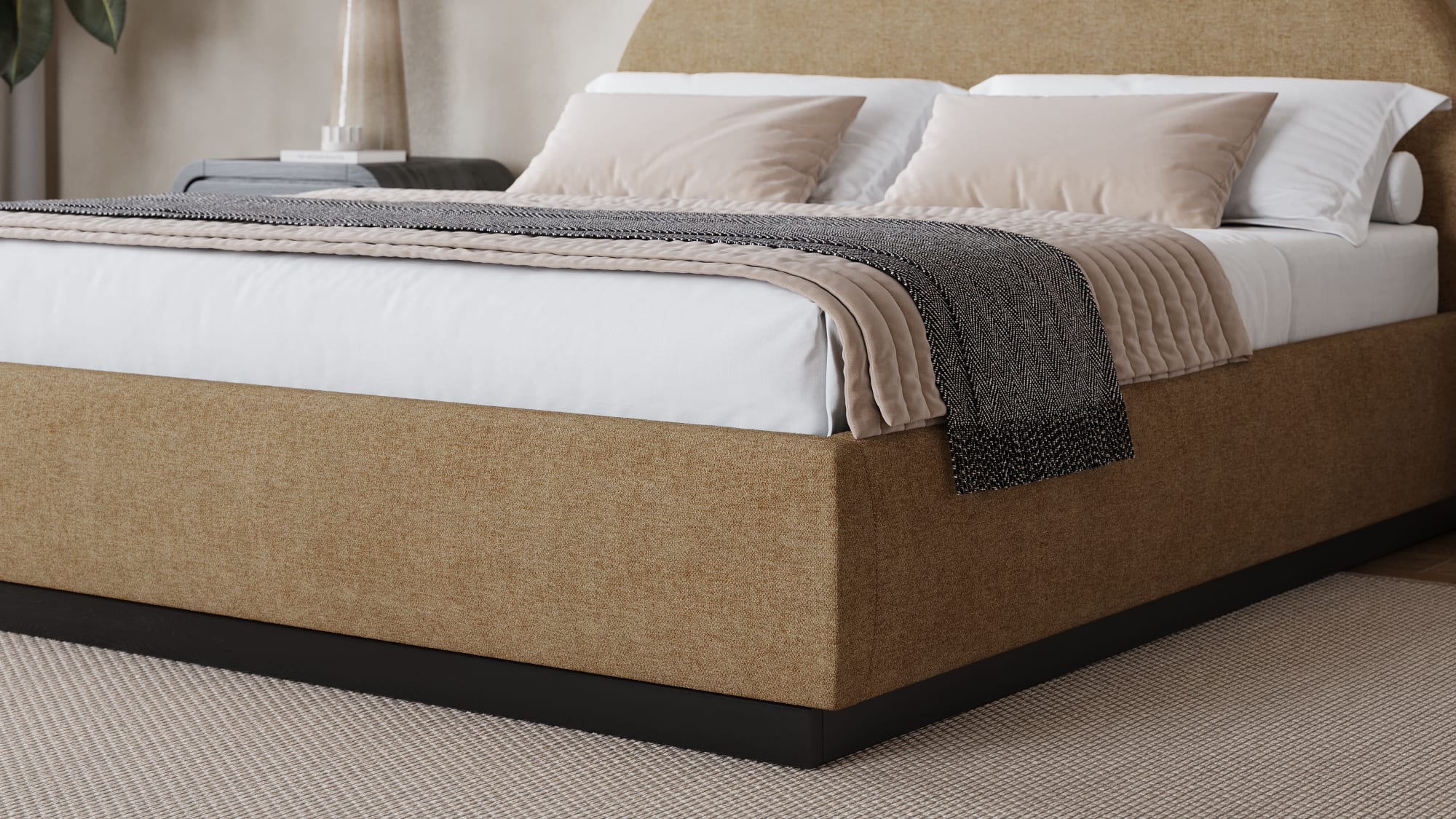 Flex Porcini Full Upholstered Bed - Image 4