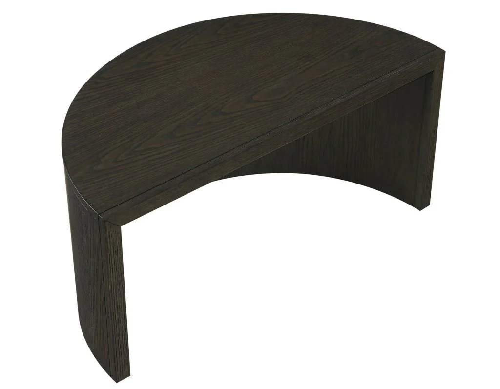 Florence Black Nesting Cocktail Table with Castered Ottoman - Image 9