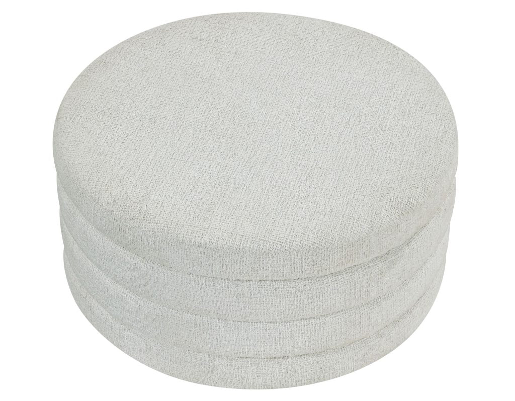 Florence Sand Nesting Cocktail Table with Castered Ottoman - Image 7