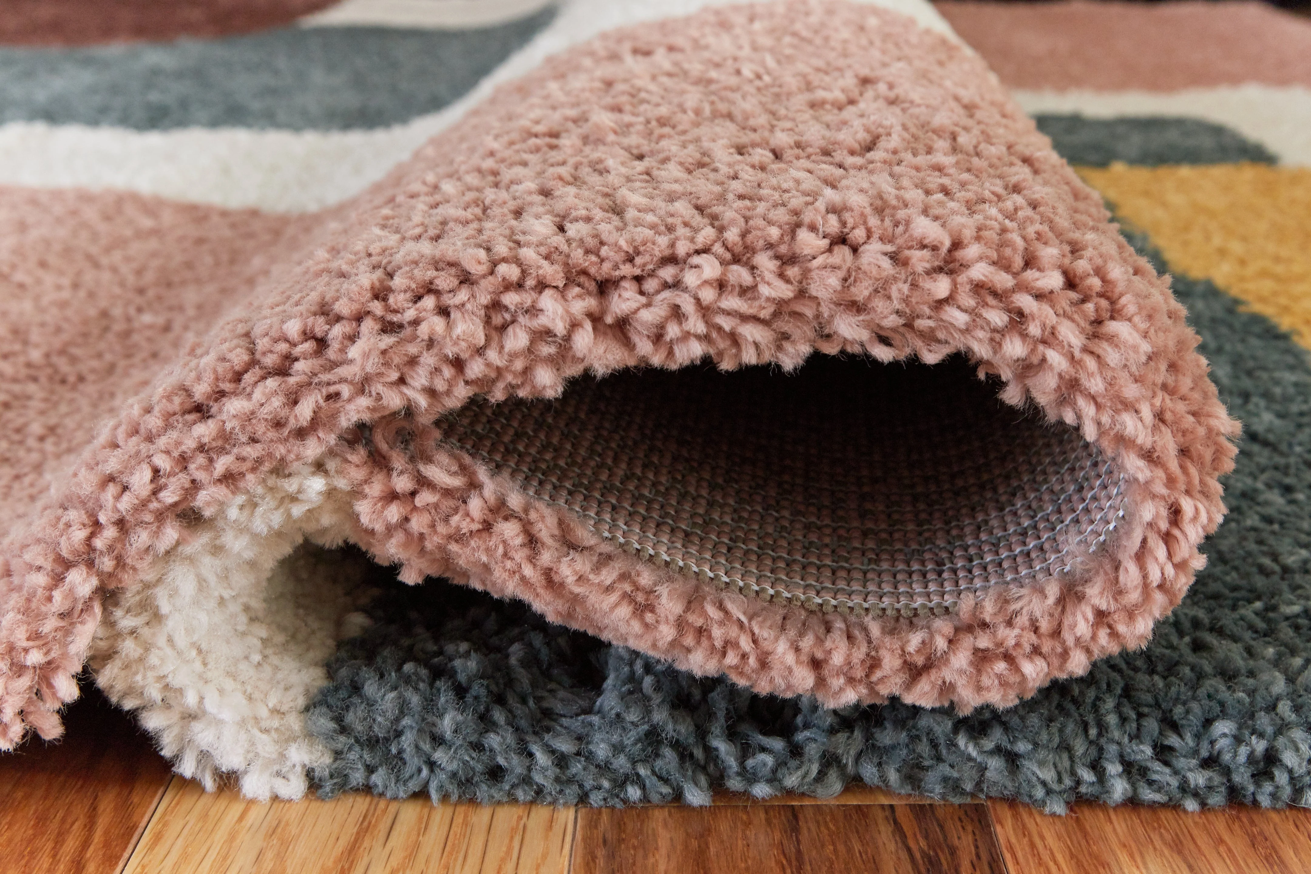 Flynnwick Cream/Pink/Gray Medium Rug - Image 3