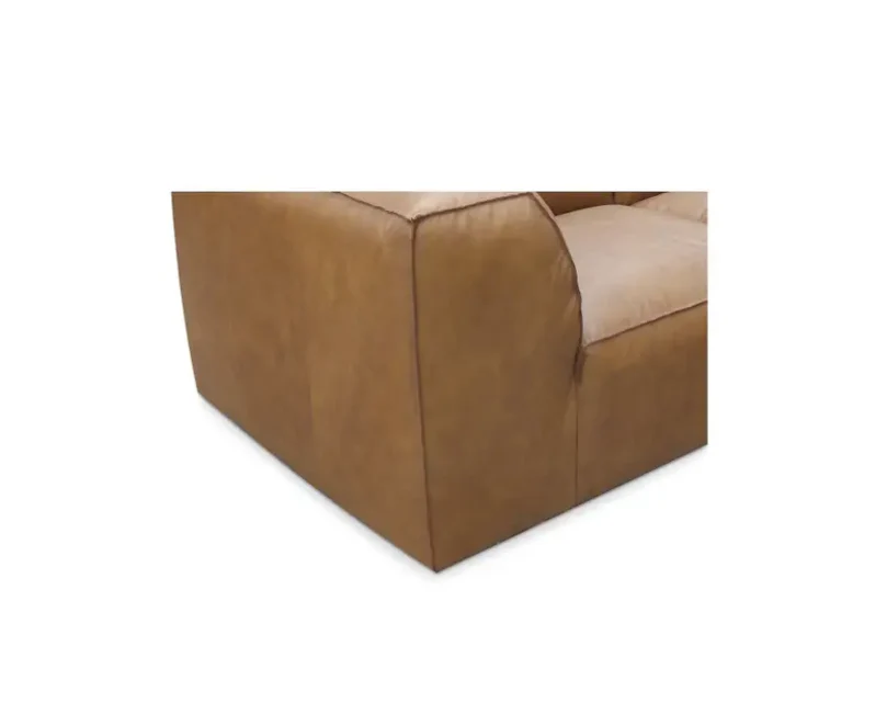 Form Classic L-Shaped Modular Sectional Sonoran Tan Leather - Image 5