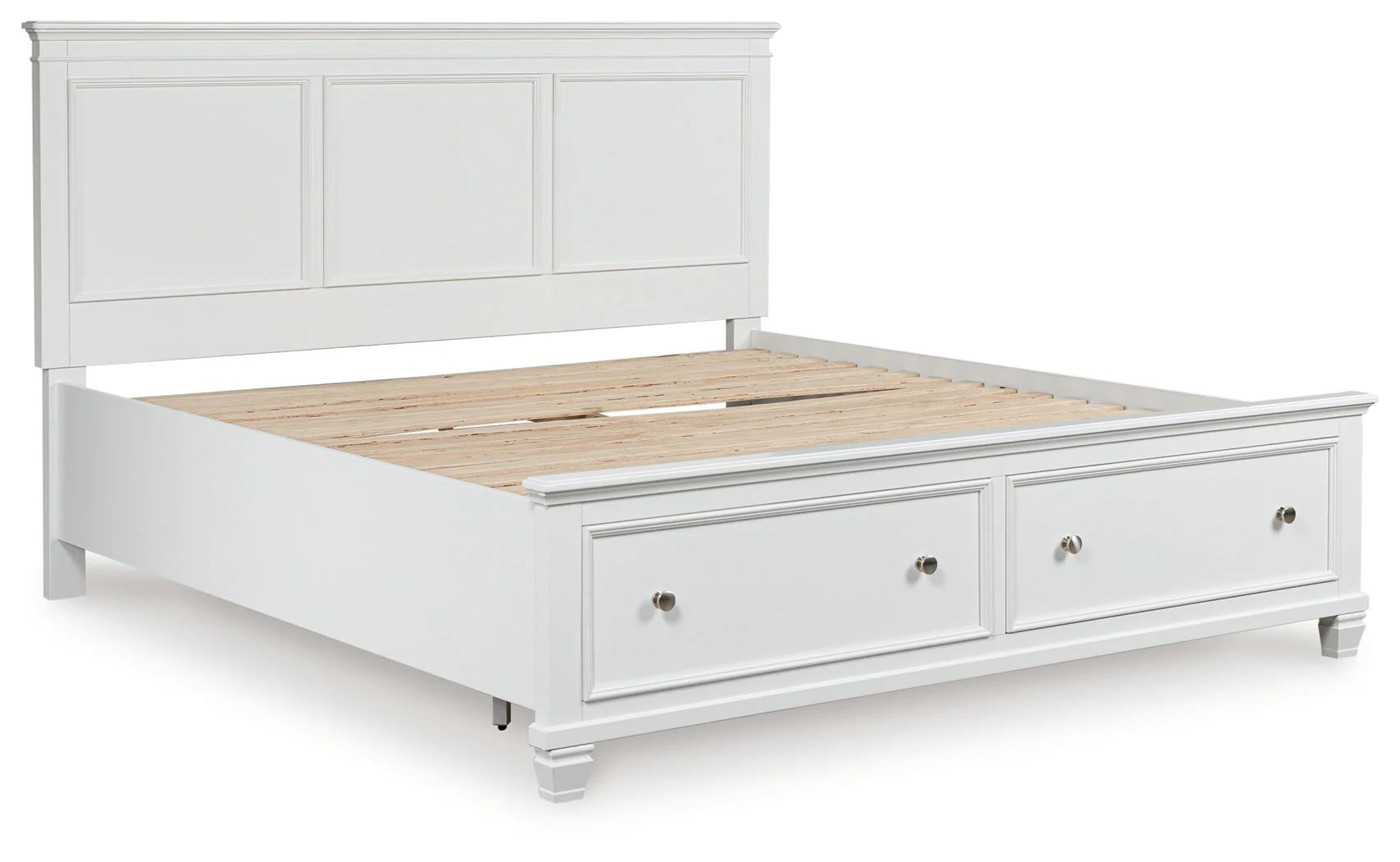 Fortman White California King Panel Storage Bed - Image 3