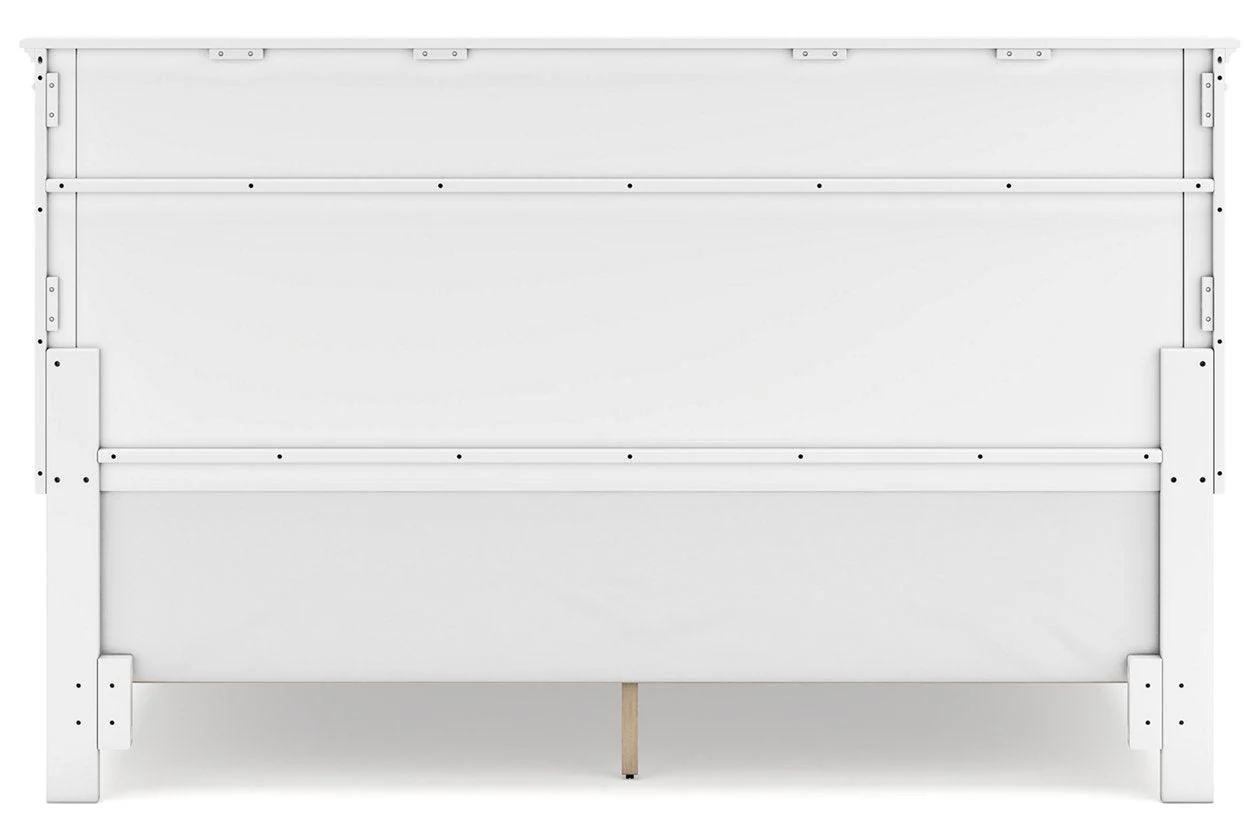 Fortman White King Panel Bed - Image 5