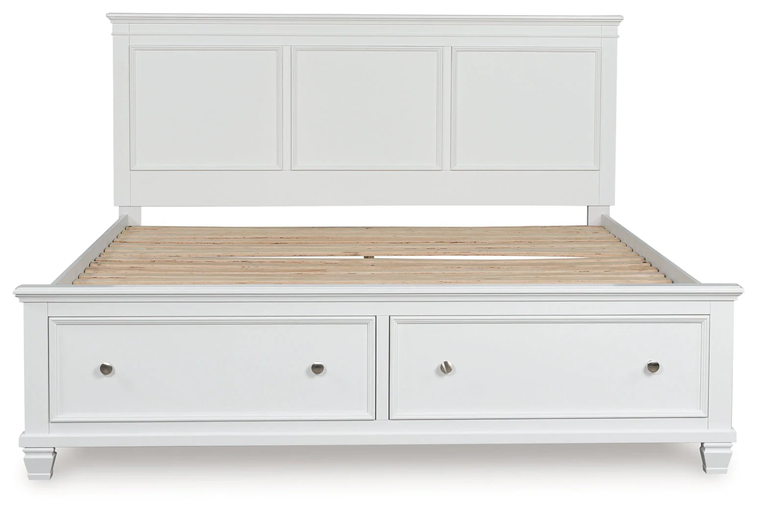Fortman White King Panel Storage Bed - Image 3