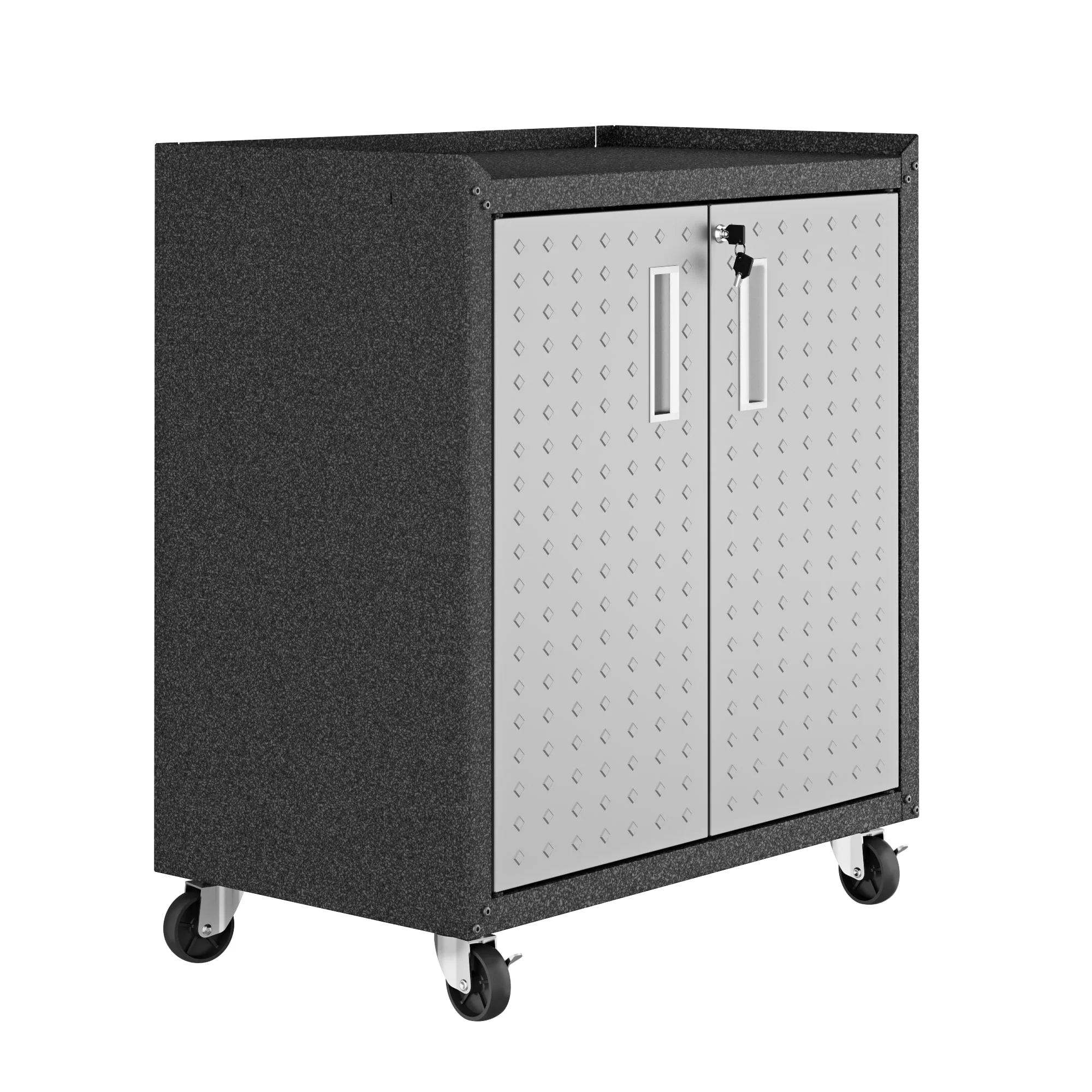 Fortress 31.5" Mobile Garage Cabinet with Shelves in Grey - Image 9