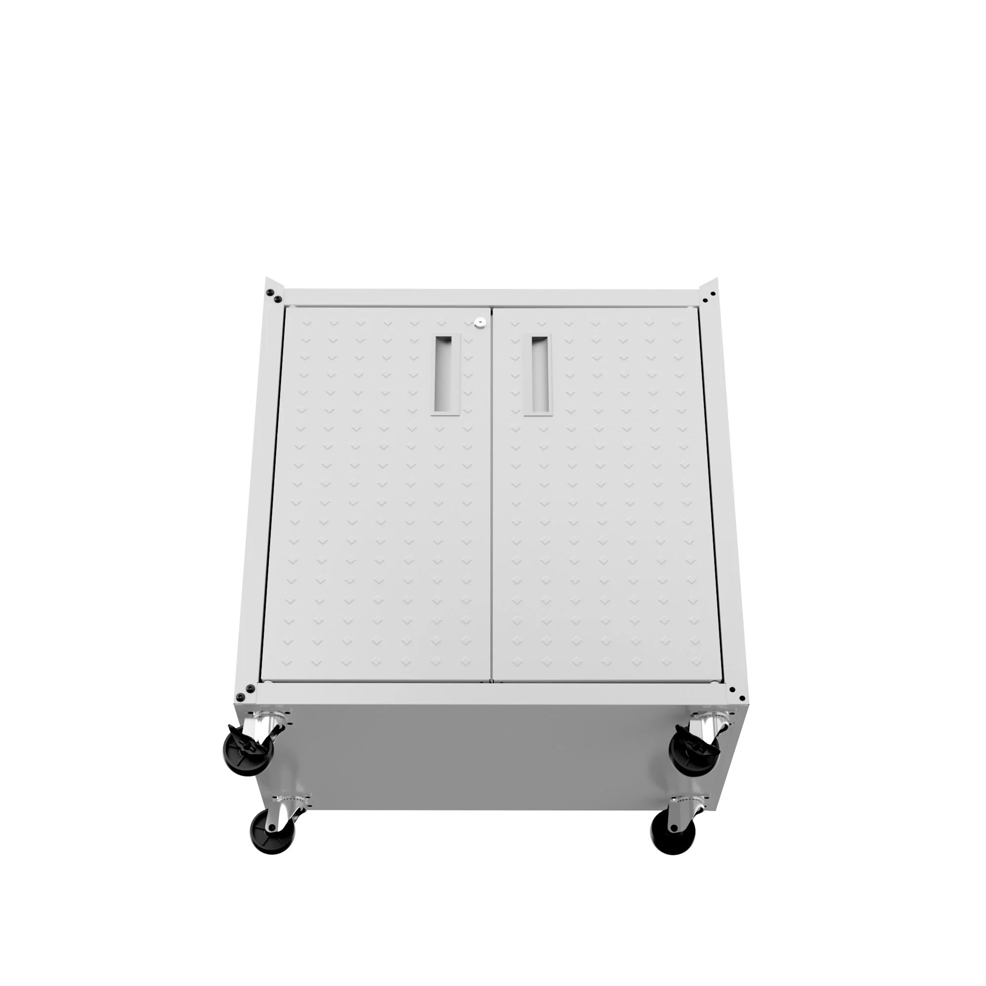 Fortress 31.5" Mobile Garage Cabinet with Shelves in White - Image 8