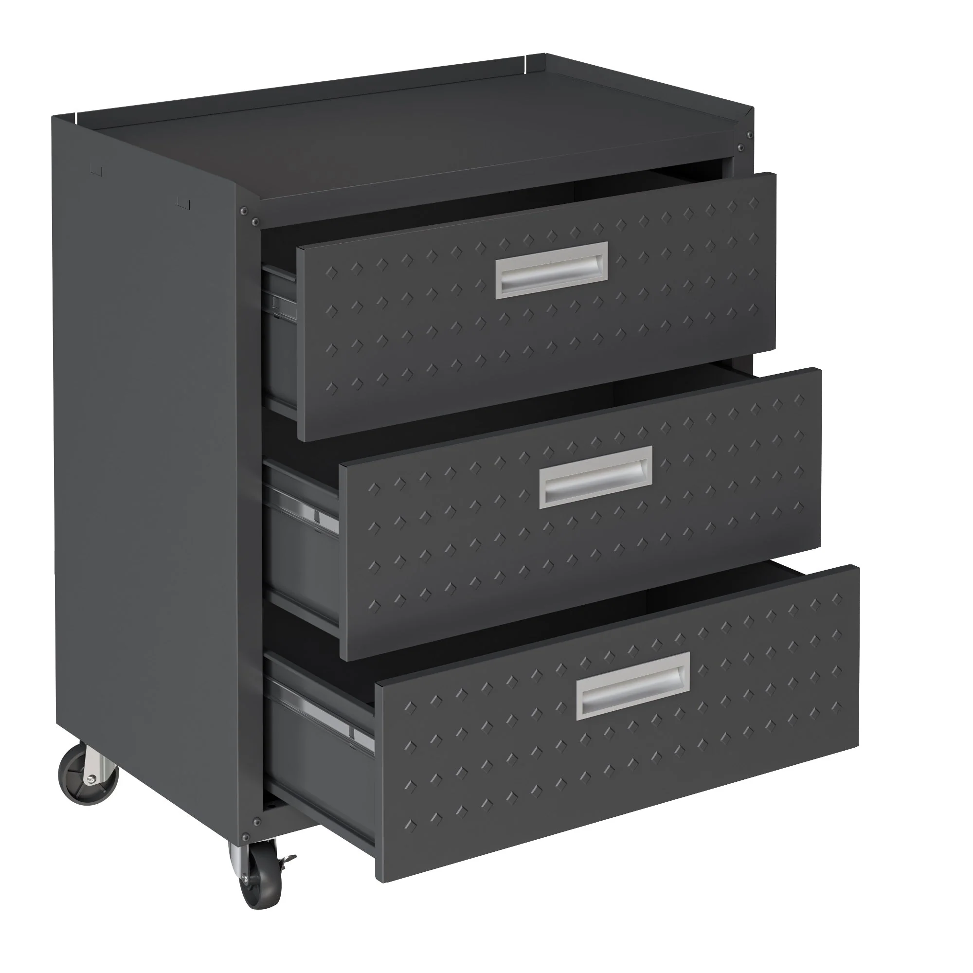 Fortress 31.5" Mobile Garage Chest with Drawers in Charcoal Grey - Image 10