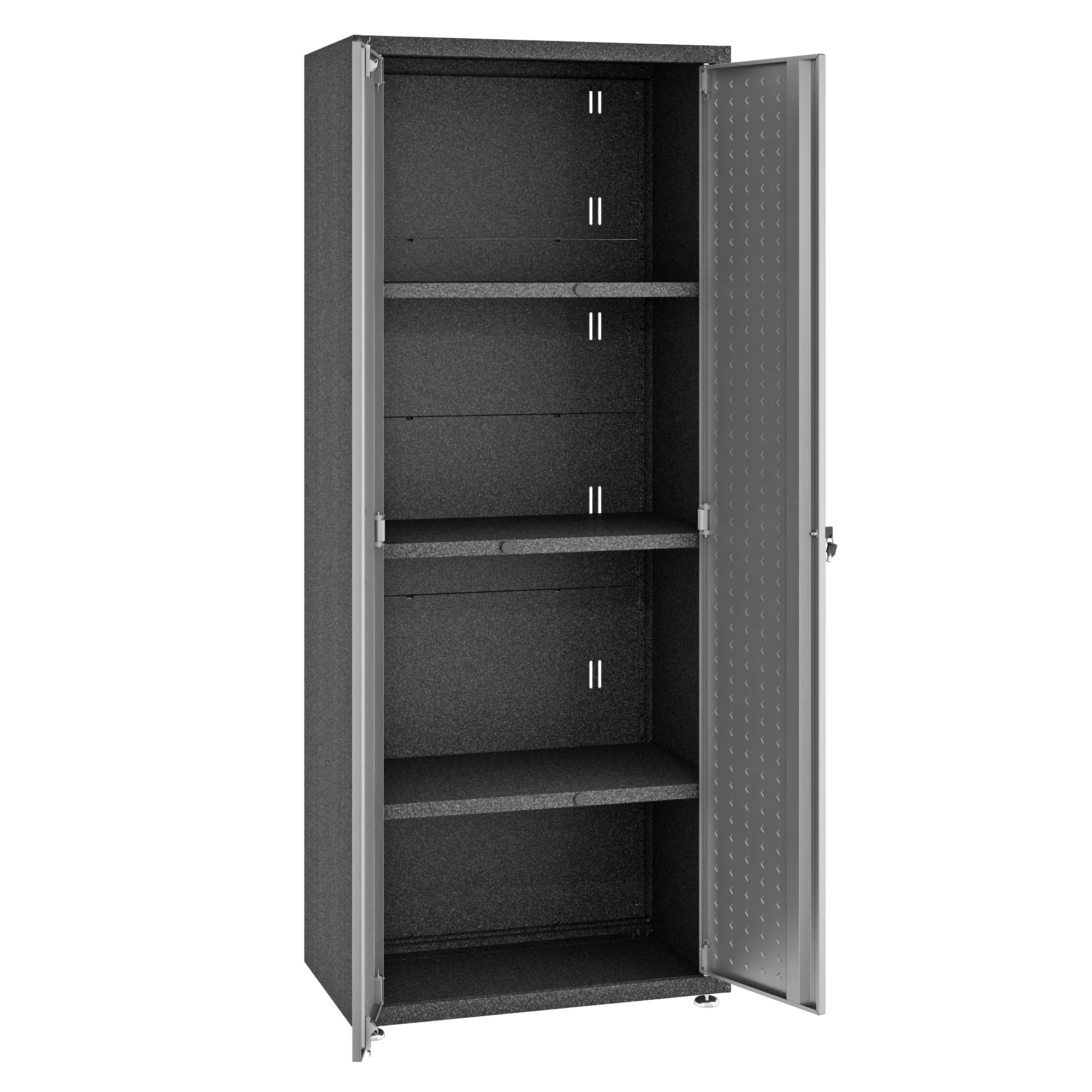 Fortress 74.8" Tall Garage Cabinet in Grey - Image 6