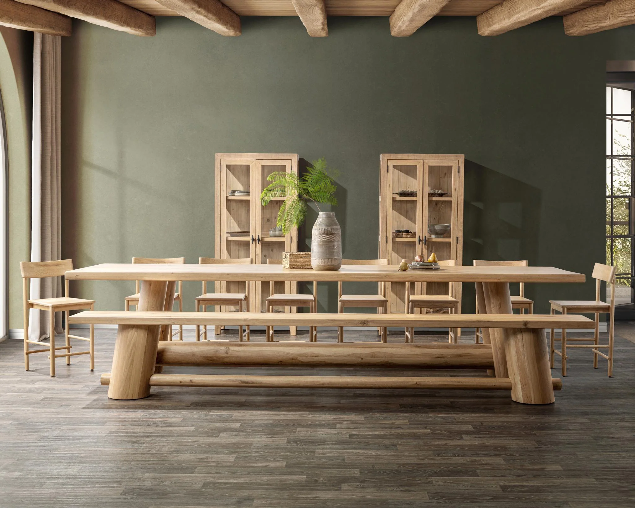 Foundation Counter Table - Light Oak - Image 9