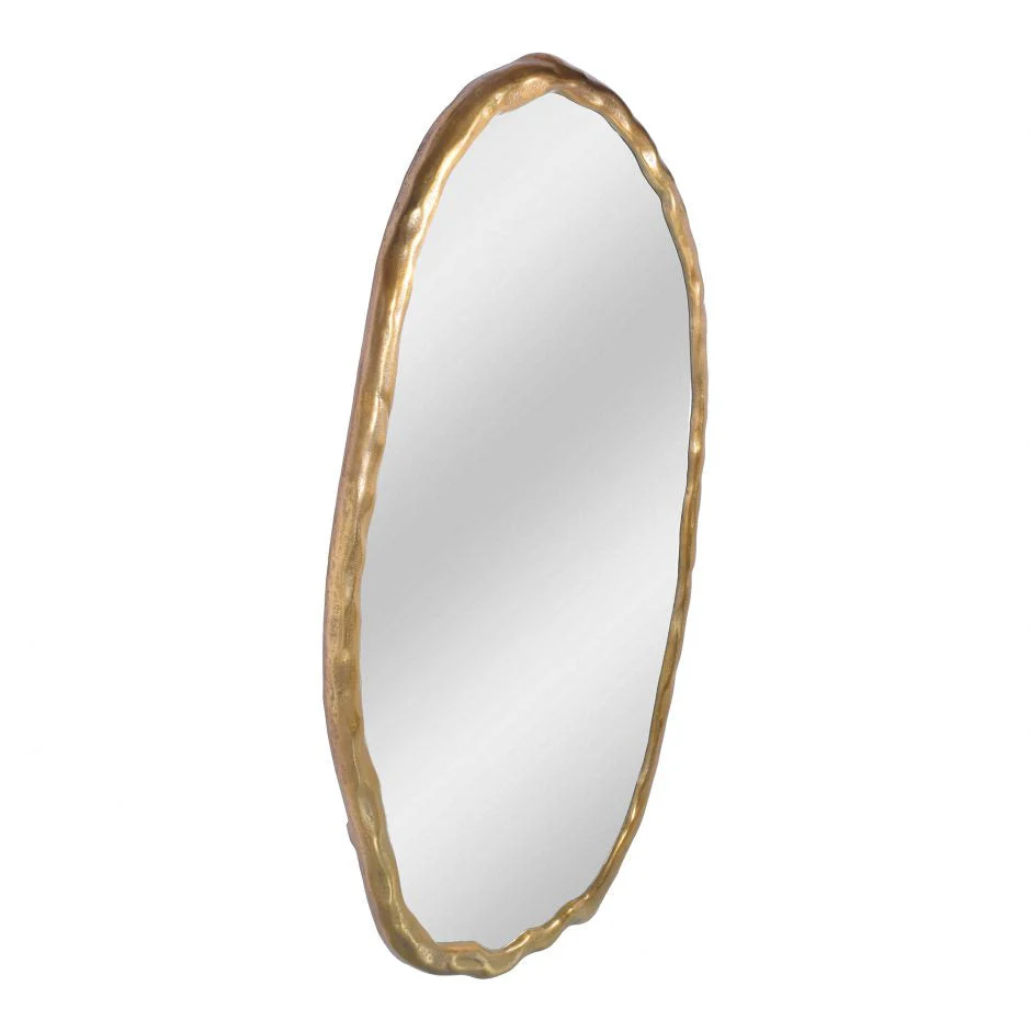 Foundry Oval Mirror Gold - Image 2