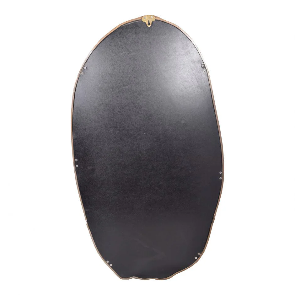 Foundry Oval Mirror Gold - Image 3