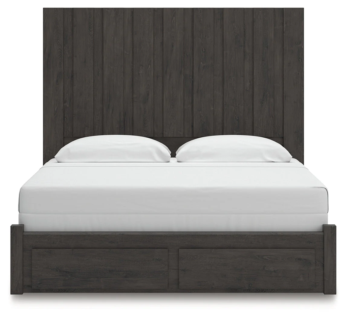 Fraluna Charcoal King Panel Storage Bed - Image 6