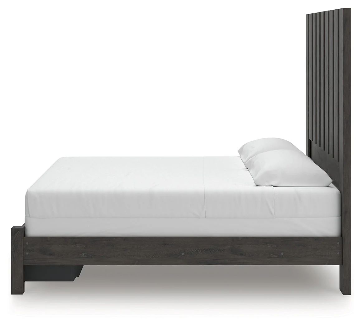 Fraluna Charcoal King Panel Storage Bed - Image 8