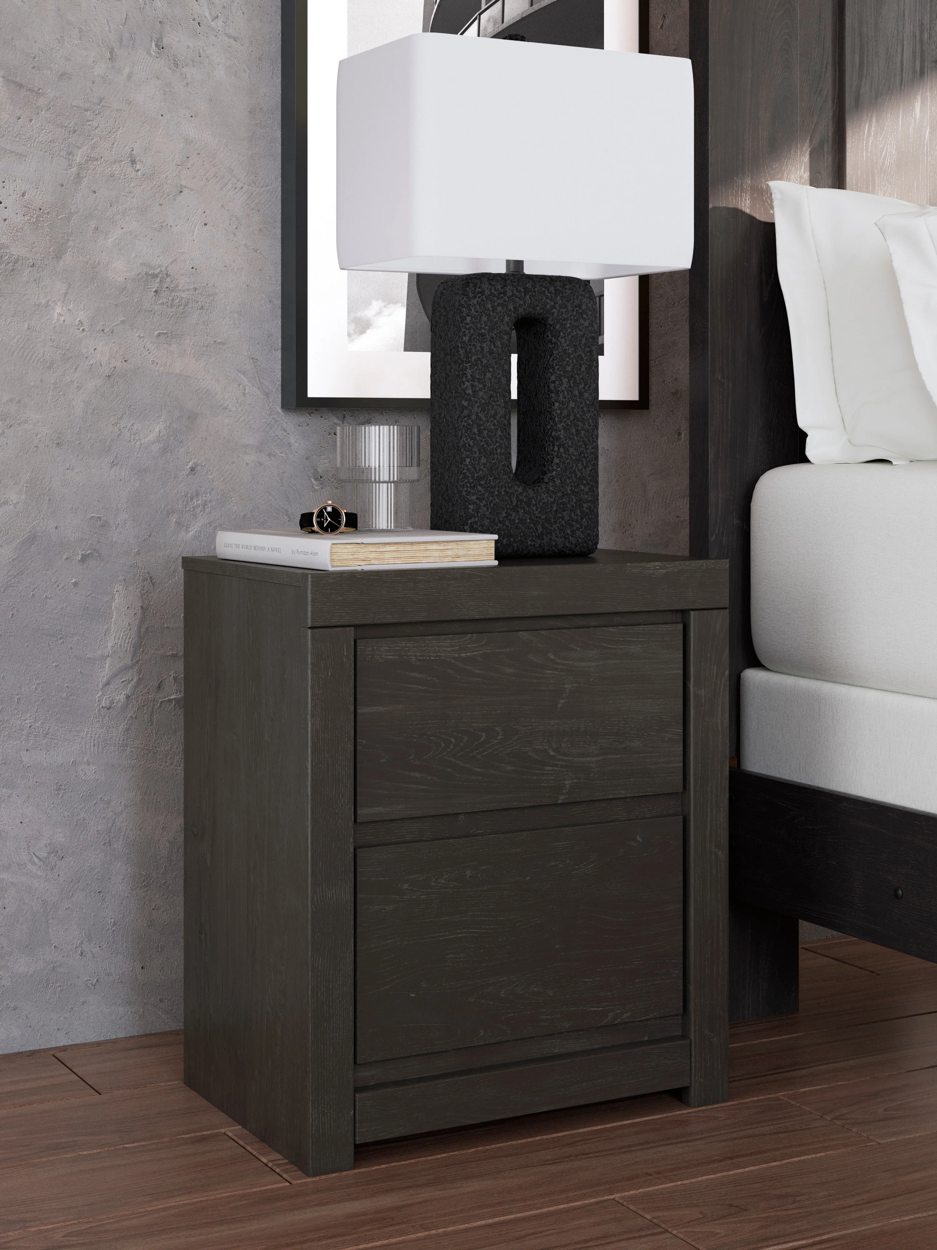 Fraluna Charcoal Panel Bedroom Set - Image 11