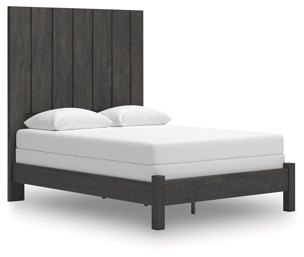 Fraluna Charcoal Queen Panel Bed