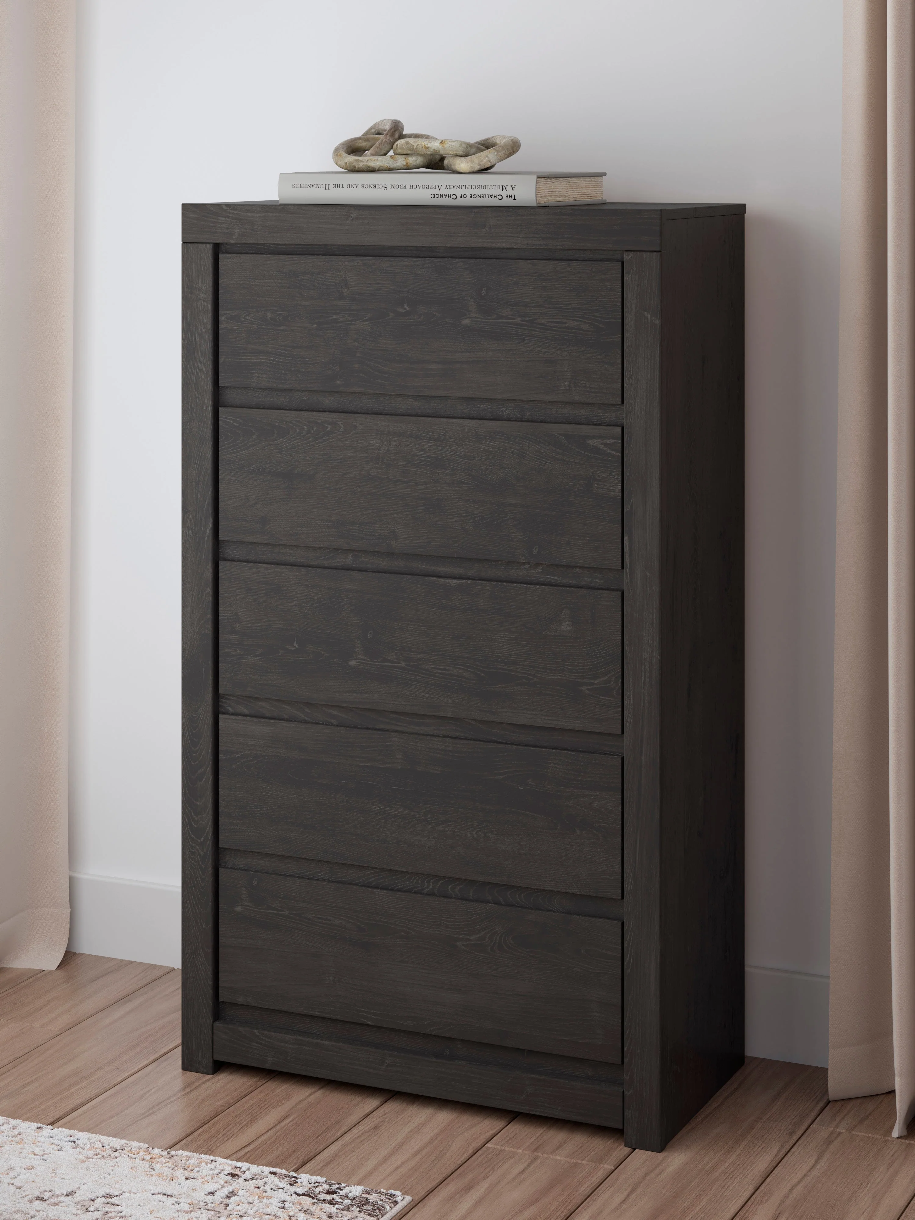 Fraluna Charcoal Storage Panel Bedroom Set with 2 Footboard Drawers - Image 18