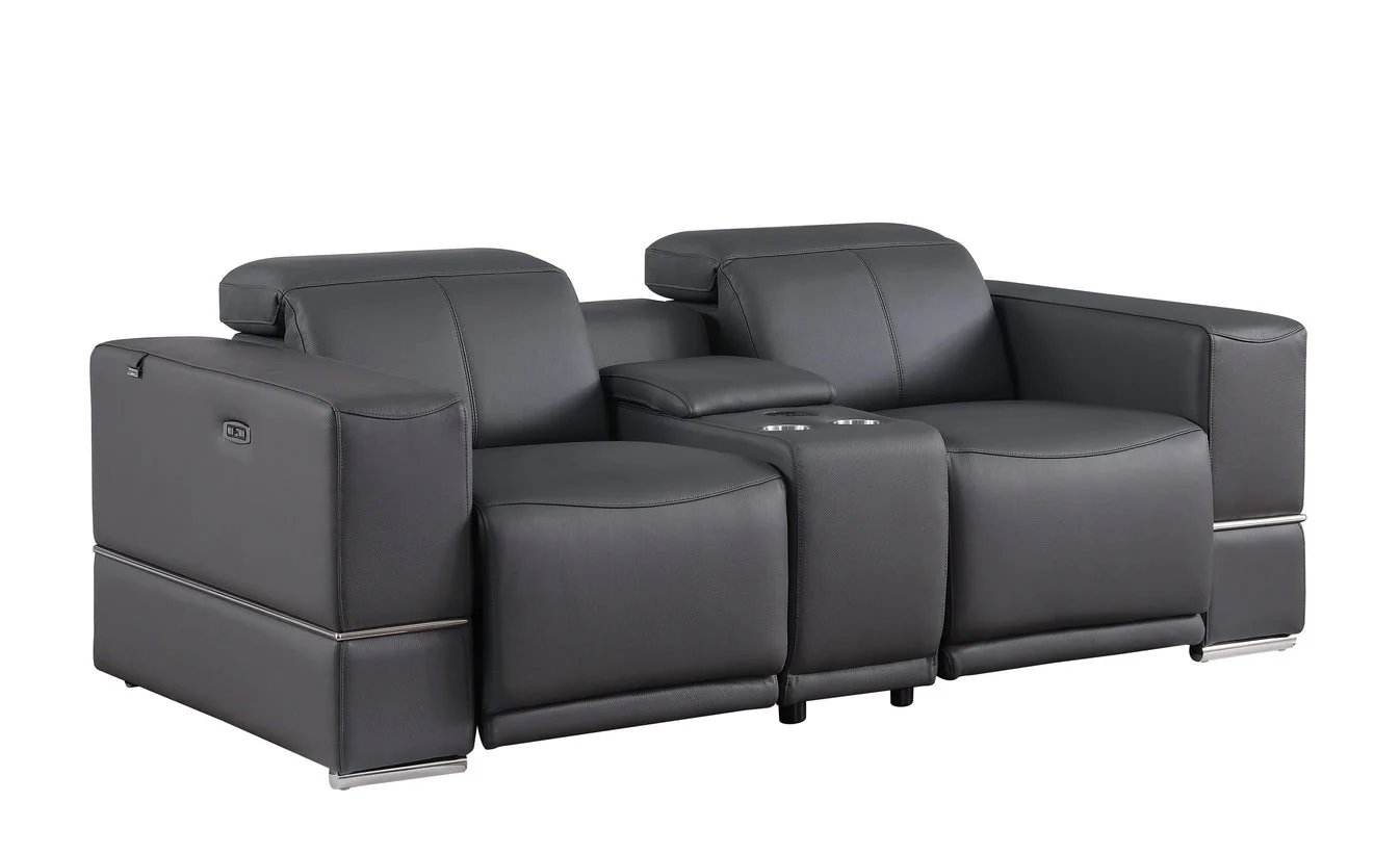 Franco Grey Power Reclining Living Room Set - Image 4