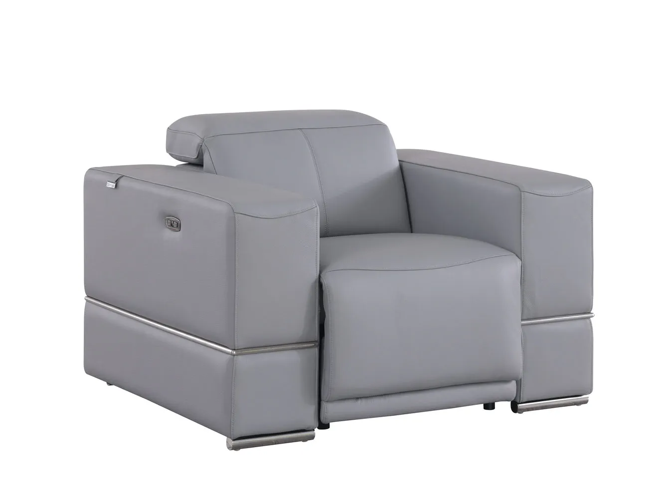 Franco Light Blue Power Reclining Living Room Set - Image 4