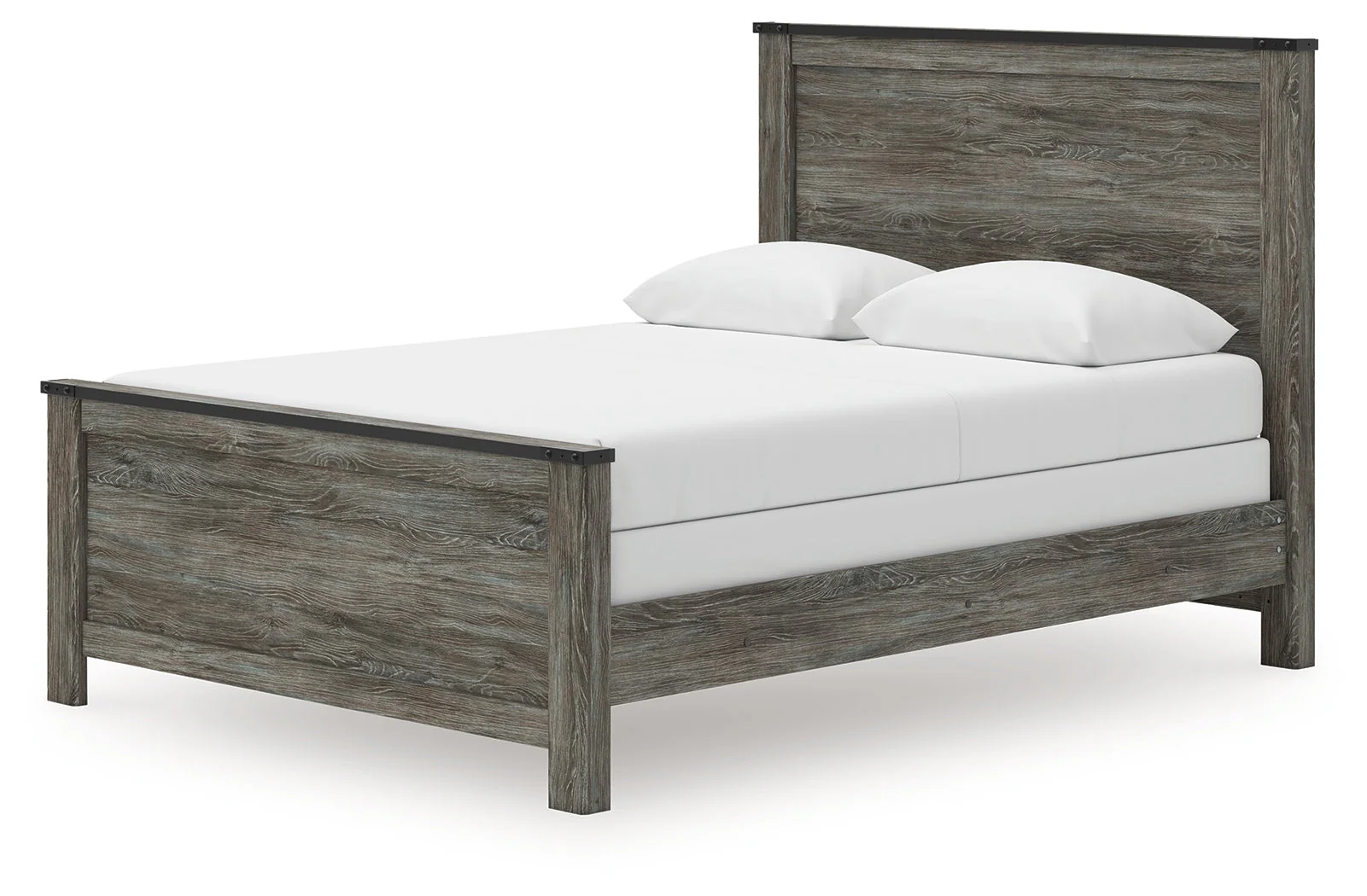 Frandern Black/Gray Queen Panel Bed - Image 3