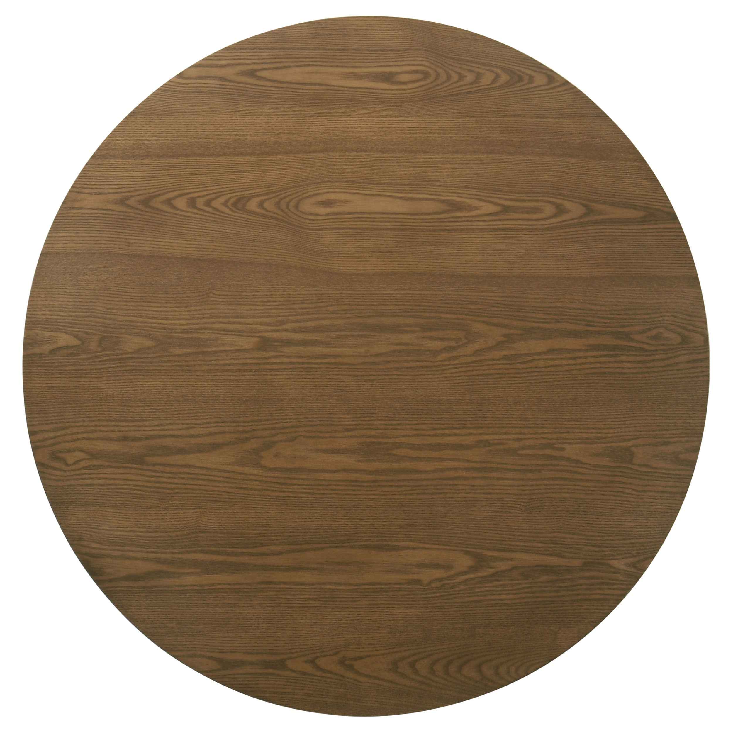 Franklin Dark Brown 2-piece Round Pedestal Coffee Table Set - Image 6