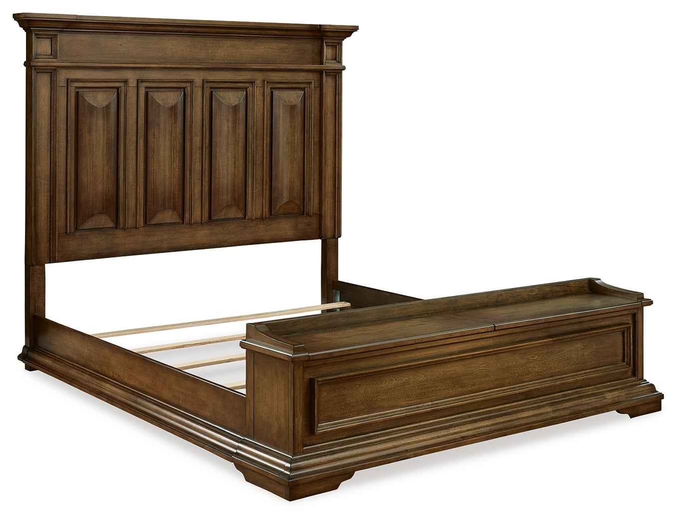 Frantanna Brown California King Panel Storage Bed - Image 4