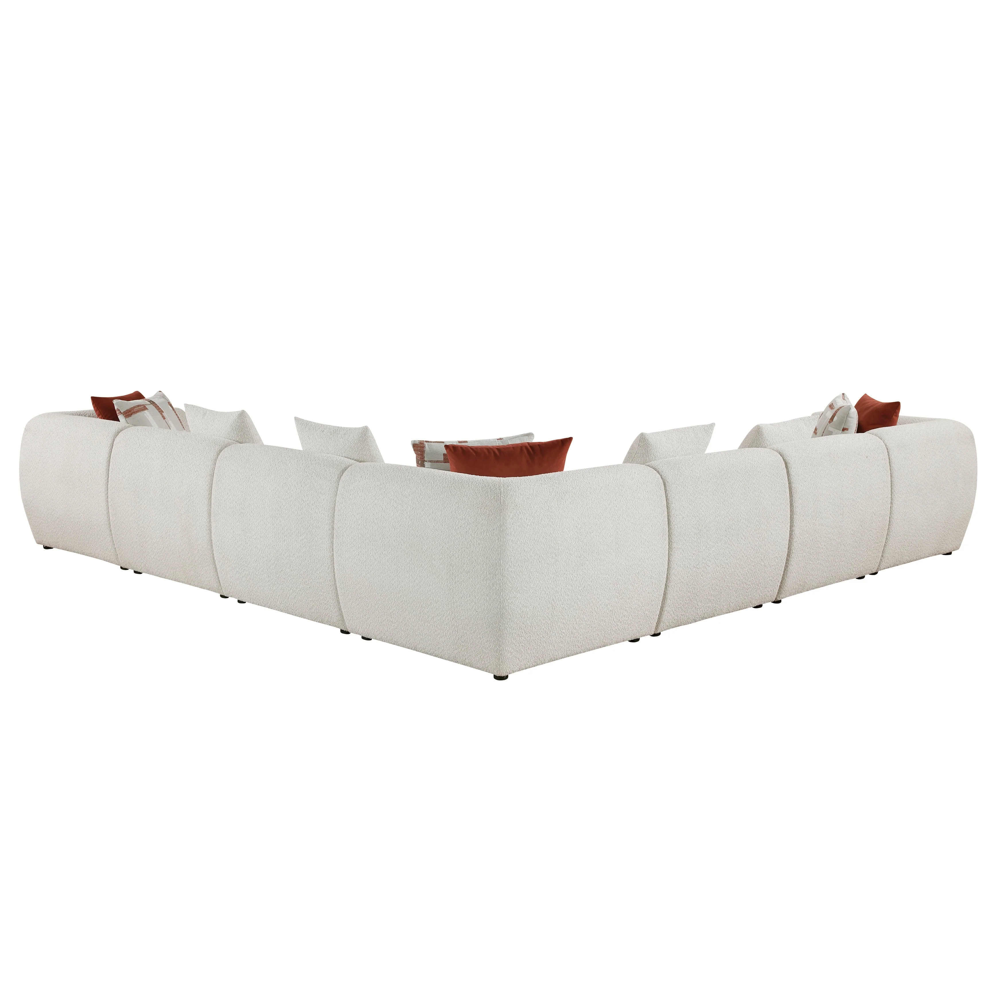 Franz Beige Chenille 7-Piece Modular Sectional - Image 4