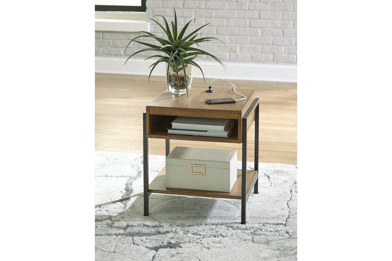 Fridley Brown/Black End Table - Image 8