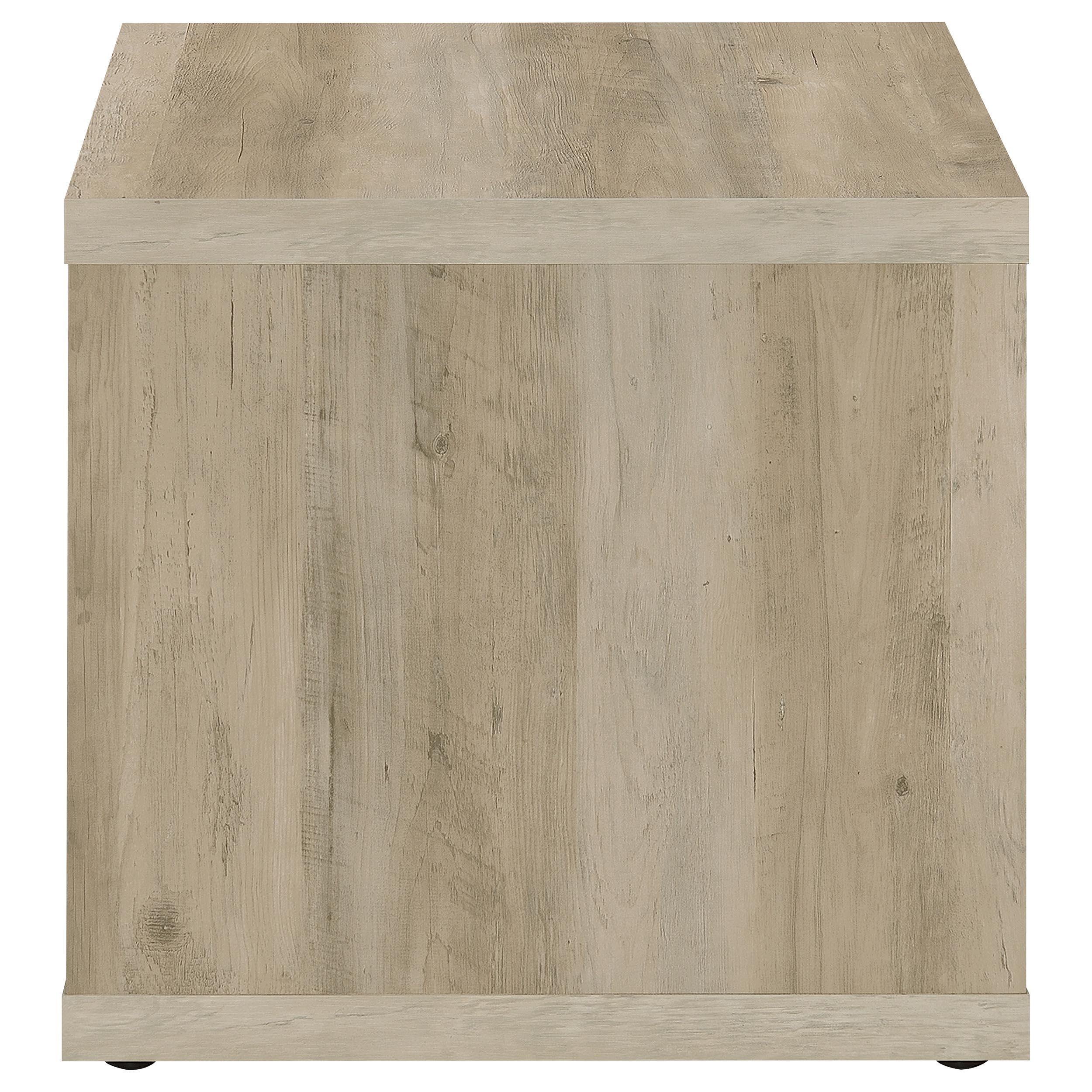 Frisco Distressed Pine Square Engineered Wood Side End Table - Image 4