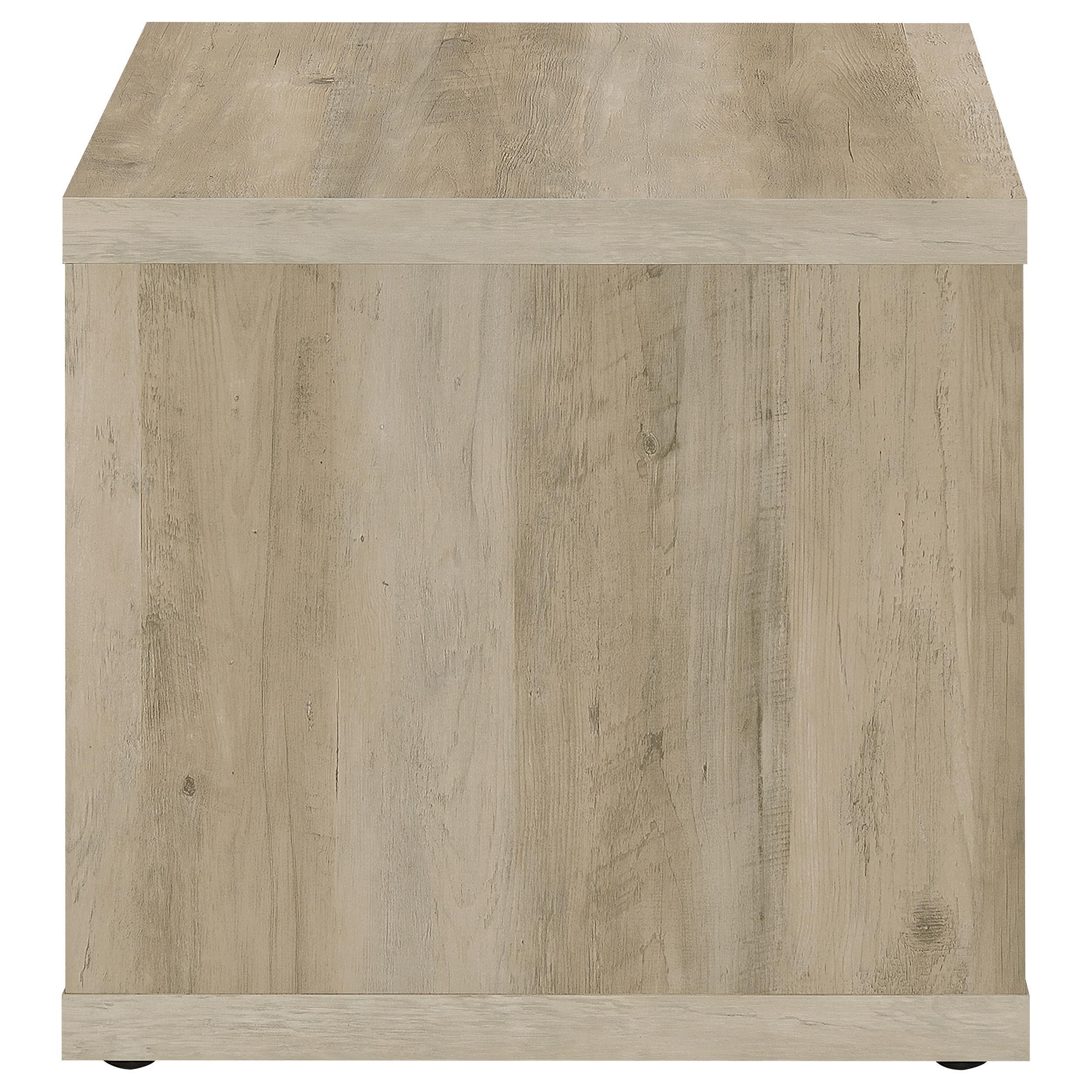 Frisco Distressed Pine Square Engineered Wood Side End Table - Image 5