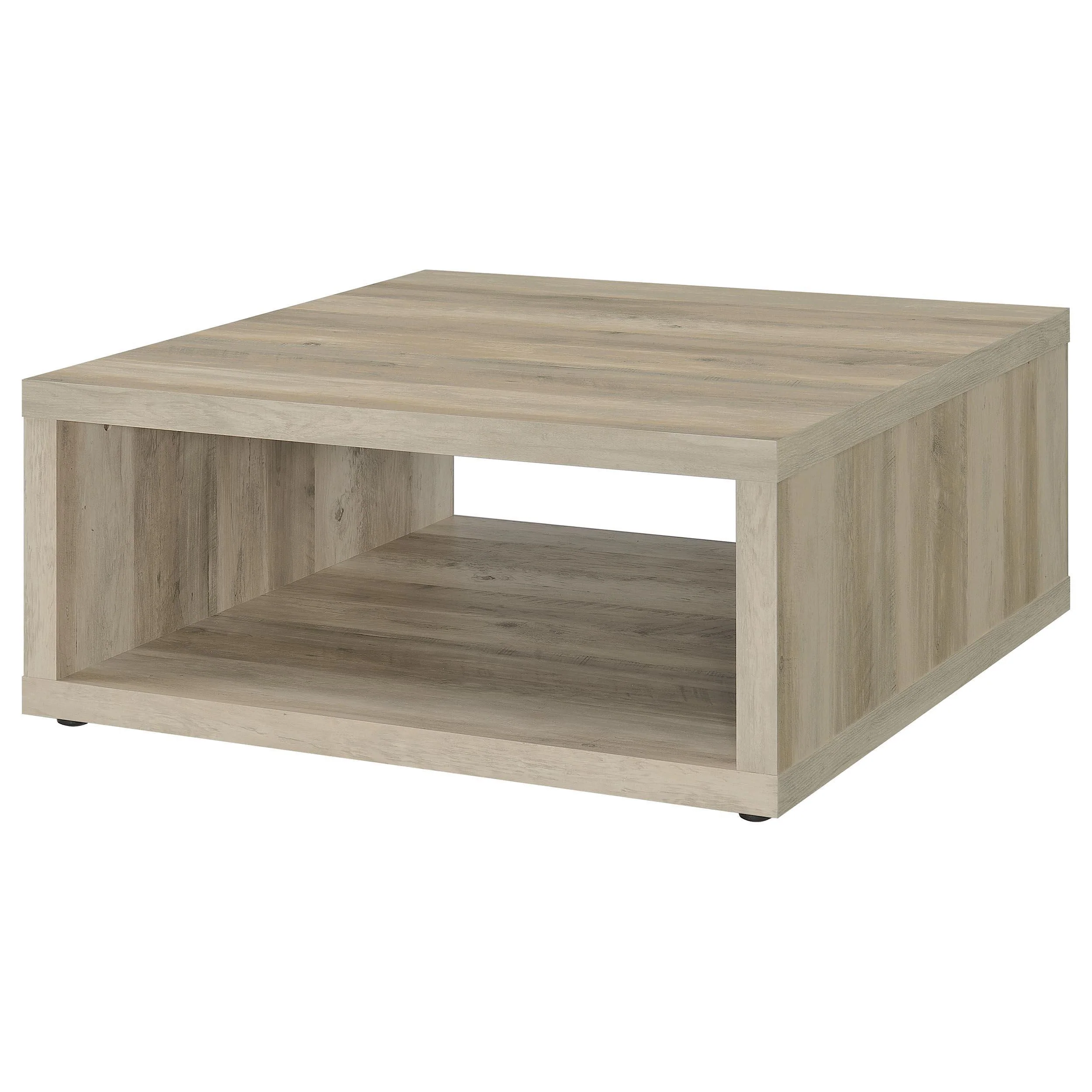 Frisco Square Engineered Wood Coffee Table Distressed Pine - Image 3