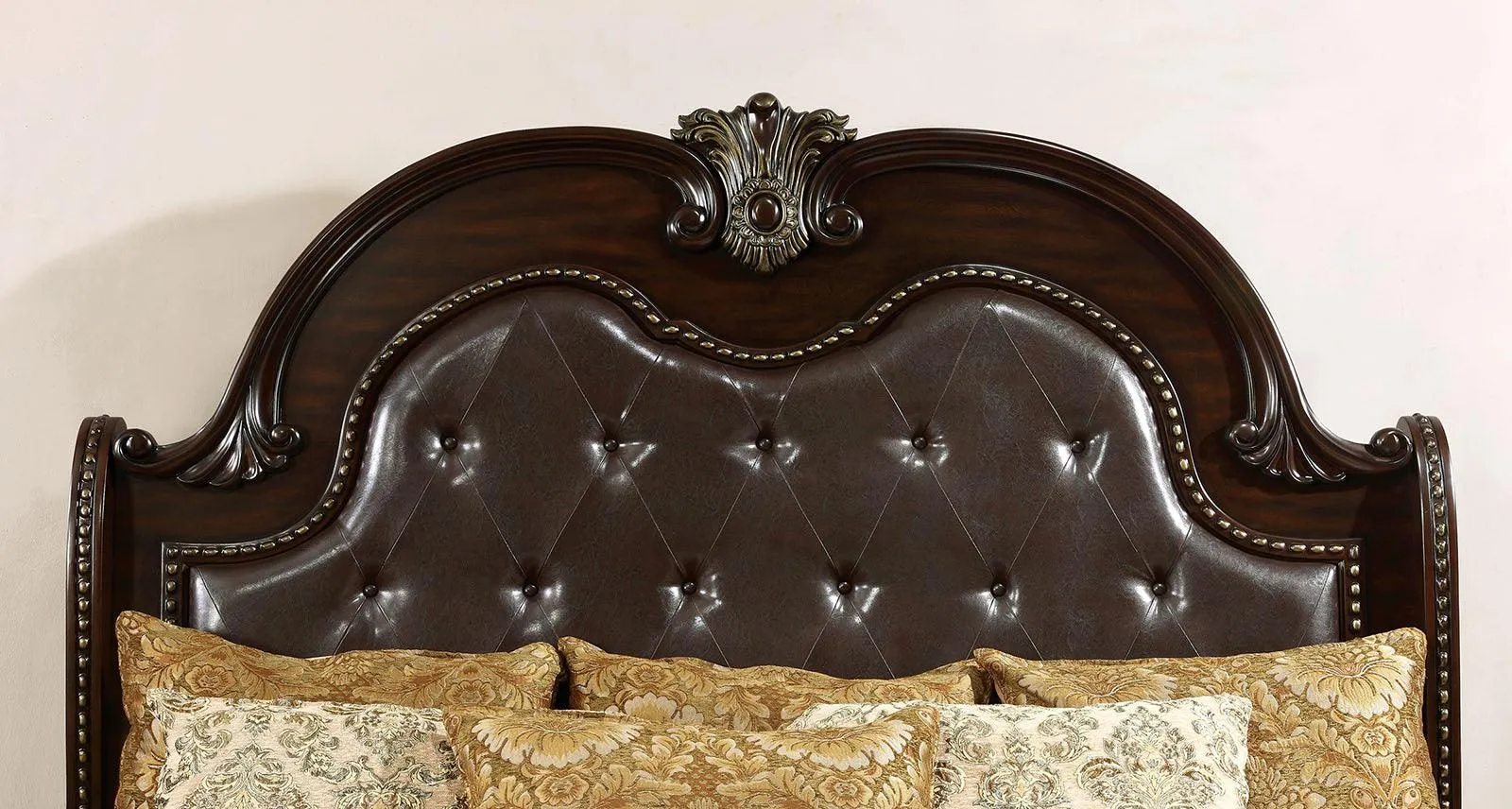 Fromberg Brown Cherry Queen Bed - Image 3