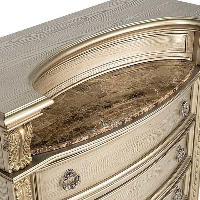 Fromberg Gold Champagne Chest w/Marble Insert - Image 7