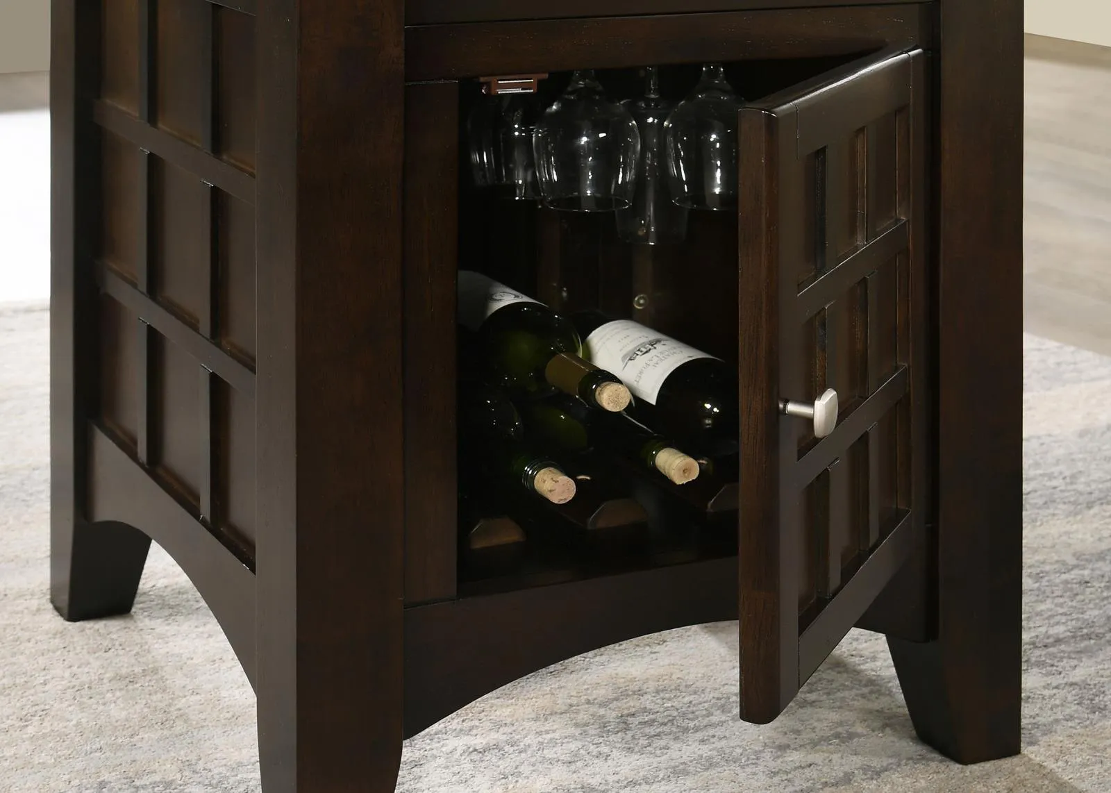 Gabriel Cappuccino 5-Piece Square Counter Height Dining Set - Image 7
